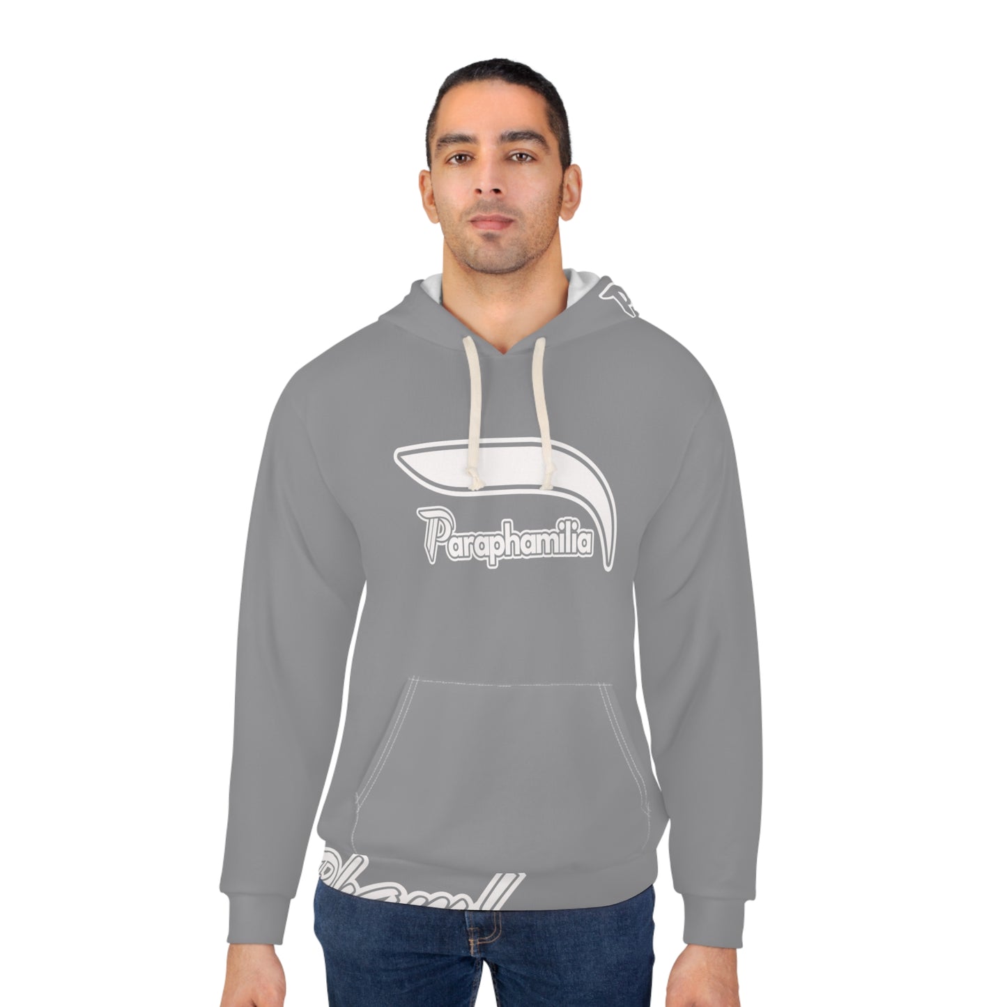 Pullover Hoodie - Gray / White