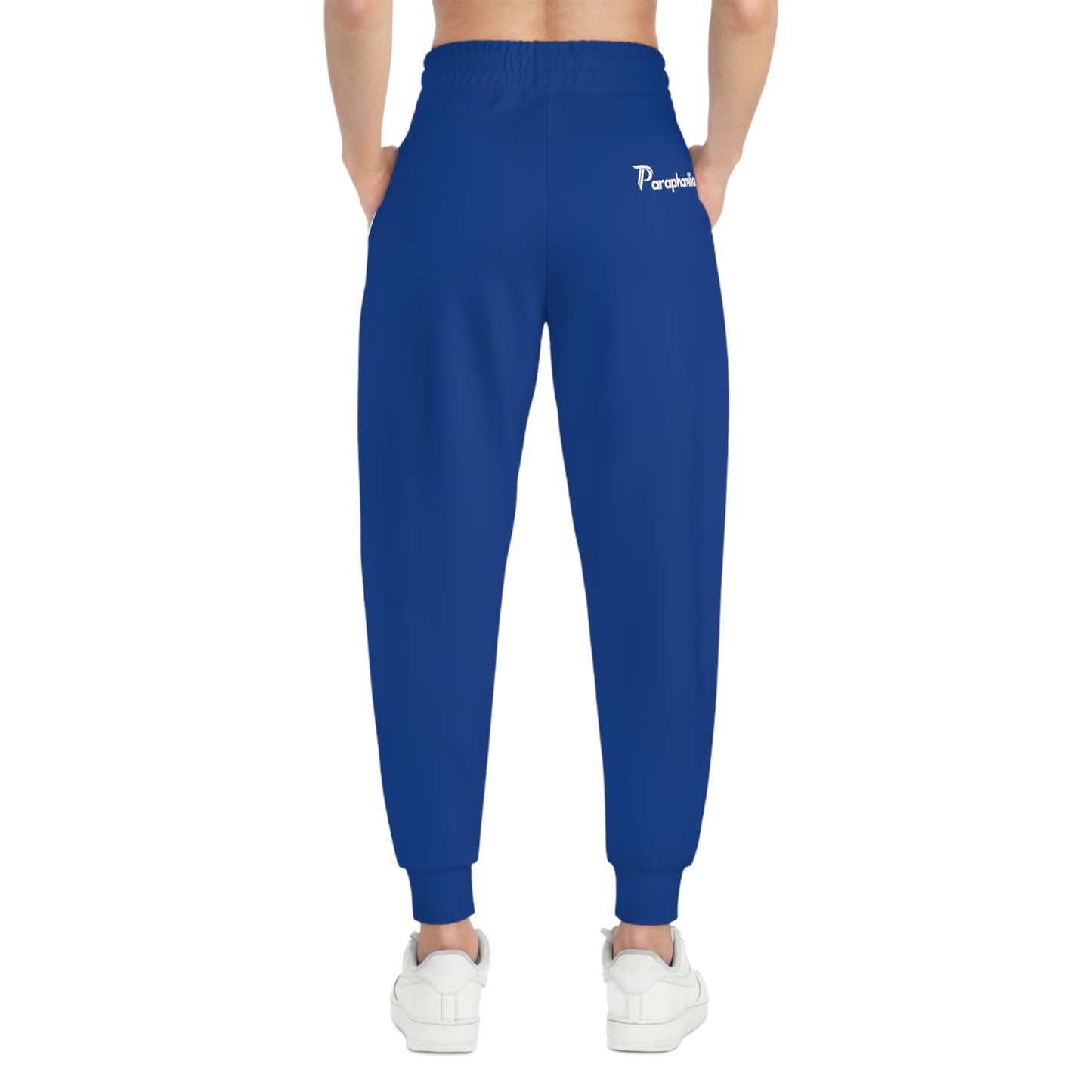 Men's Athletic Joggers Blue/White