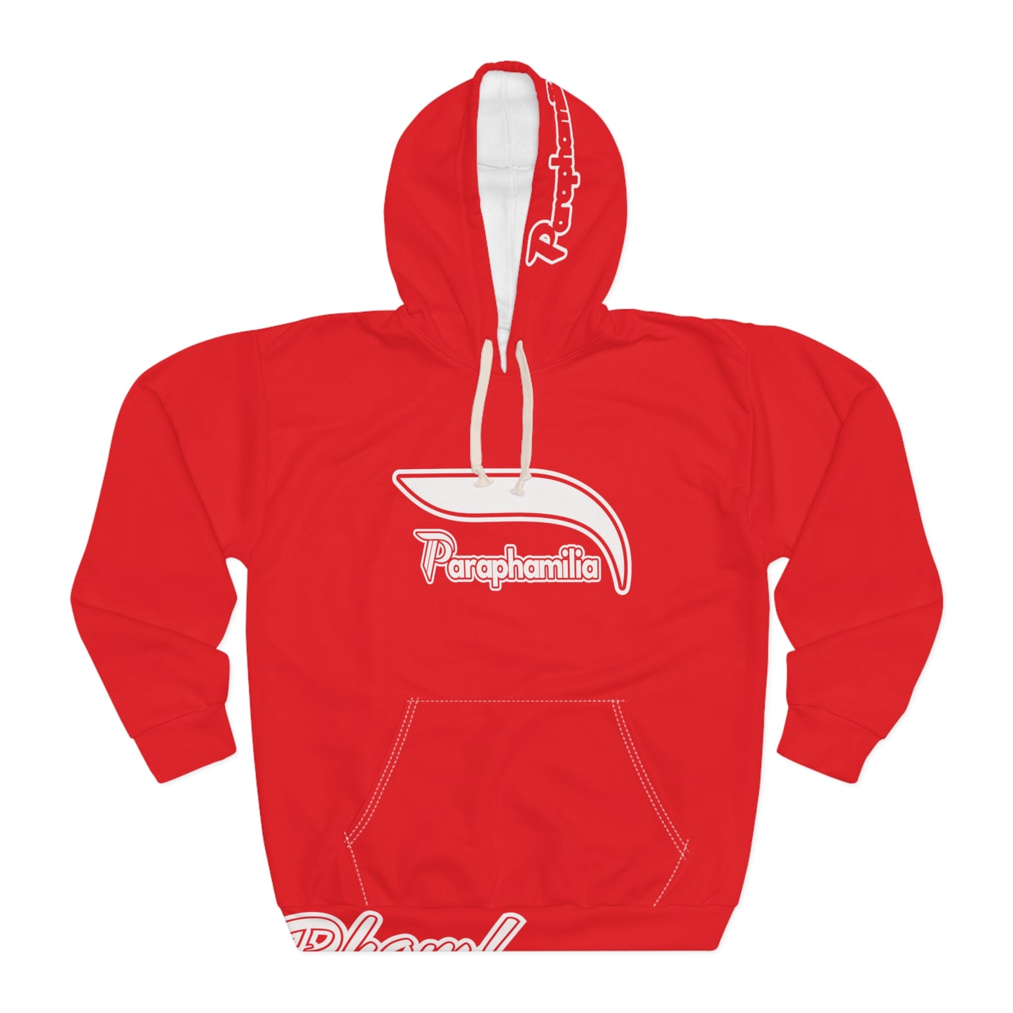 Pullover Hoodie - Red / White