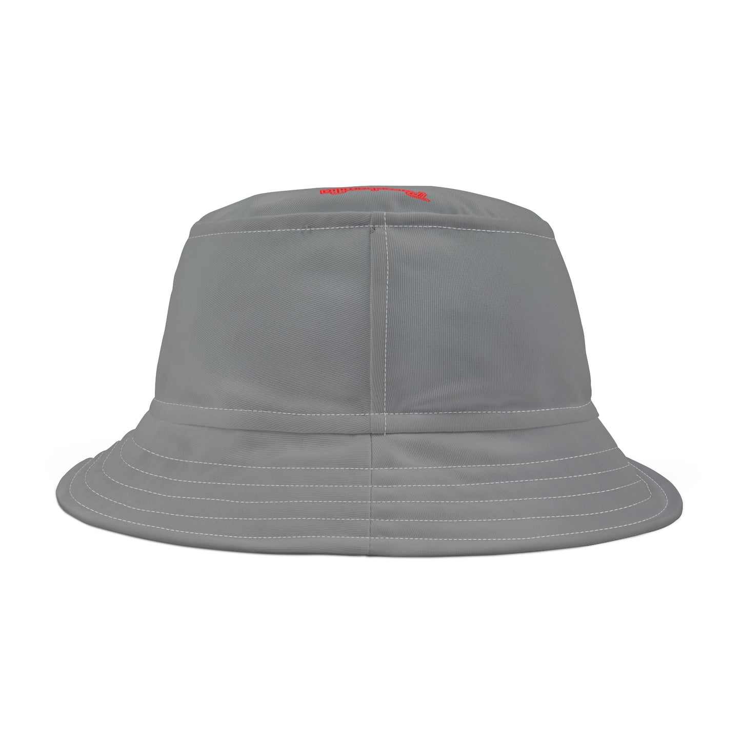 Bucket Hat - Gray/Red