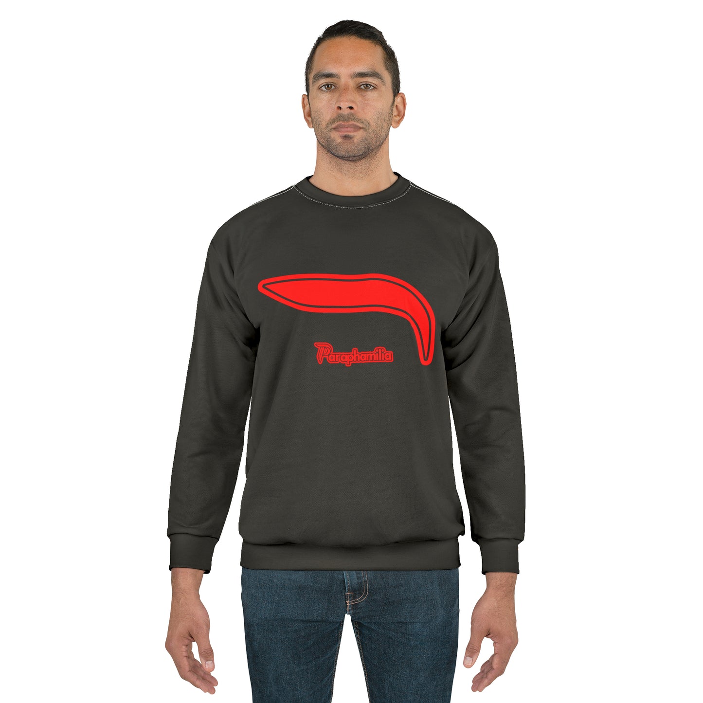 Men's Sweatshirt - Black/Red