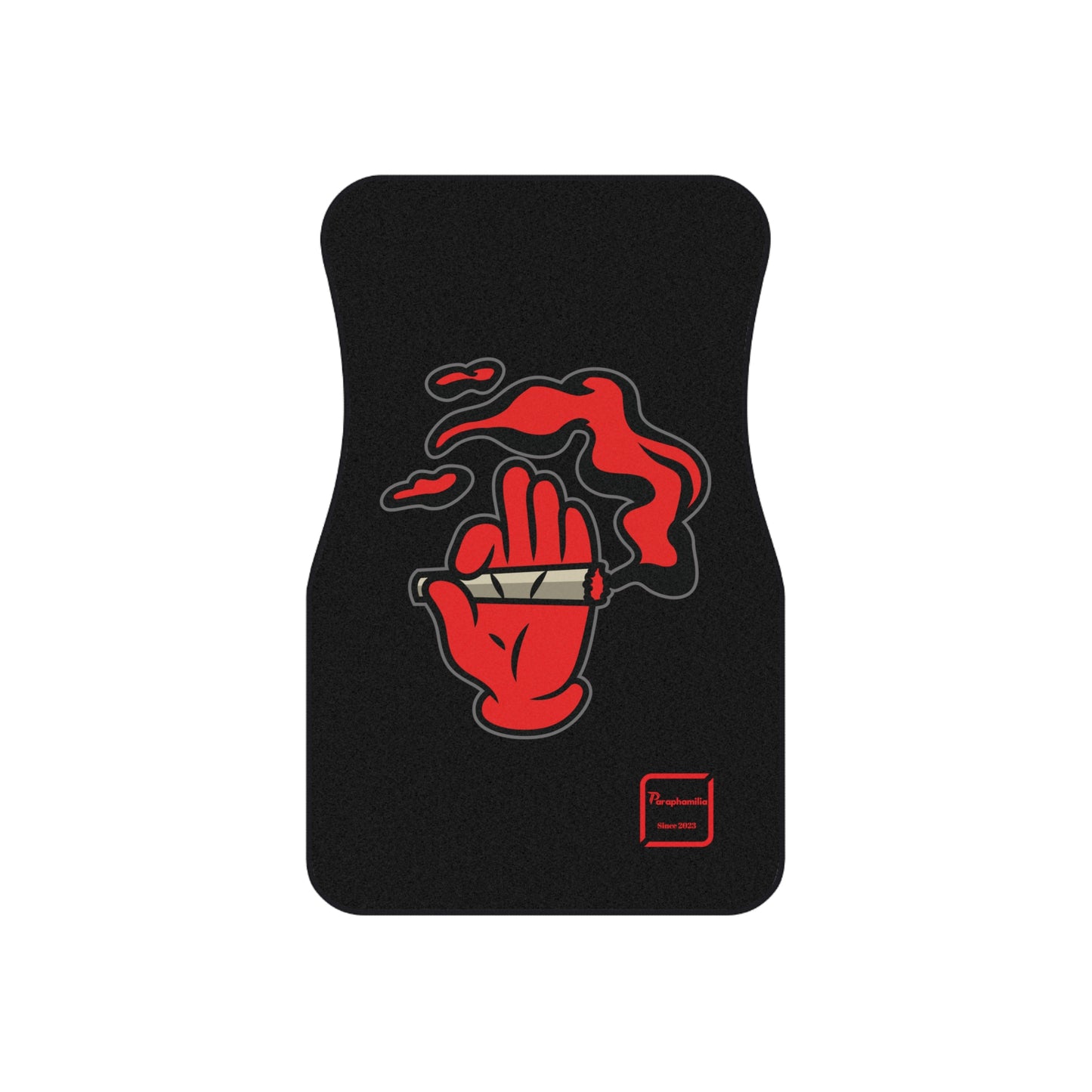 Car Mats (Set of 4) Smoke Out Edition - Red/Black