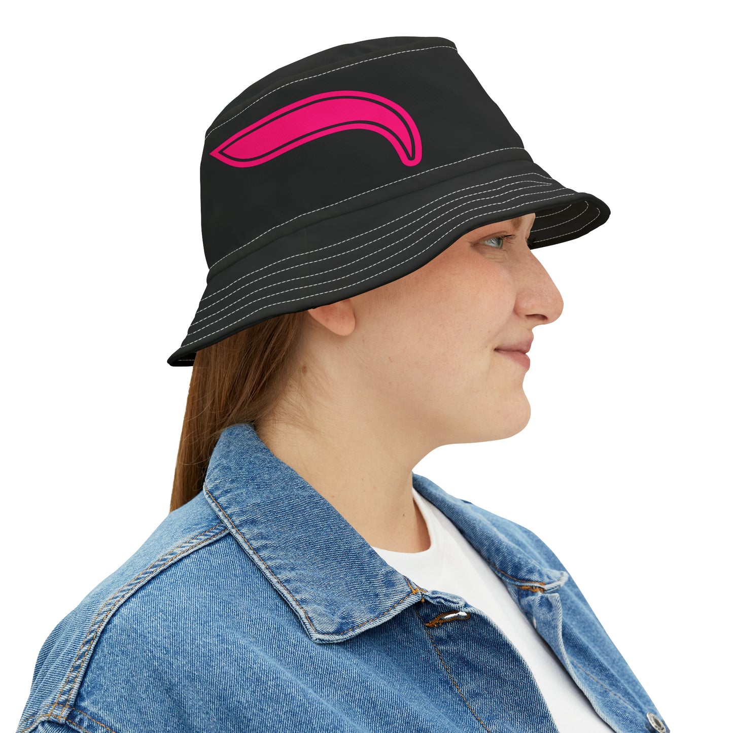 Bucket Hat - Black/Pink