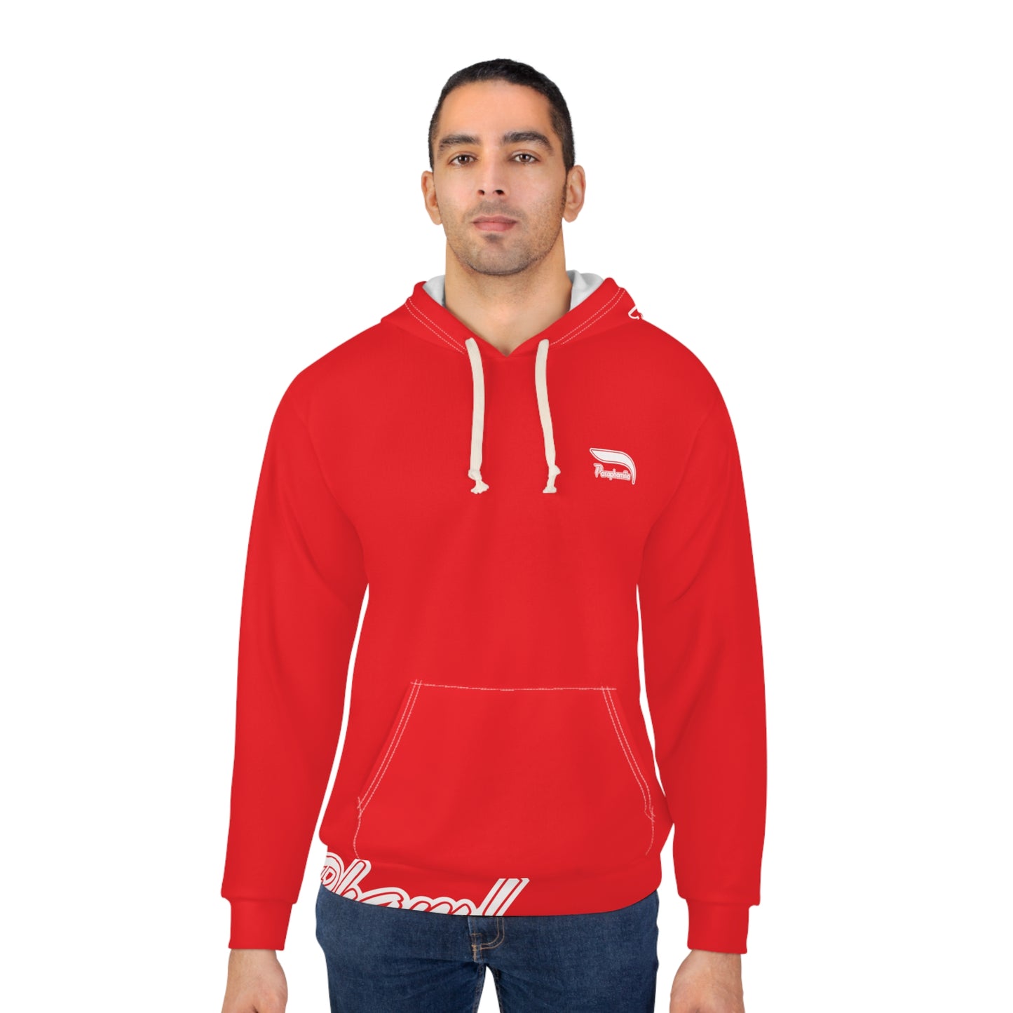 Pullover Hoodie - Red/White