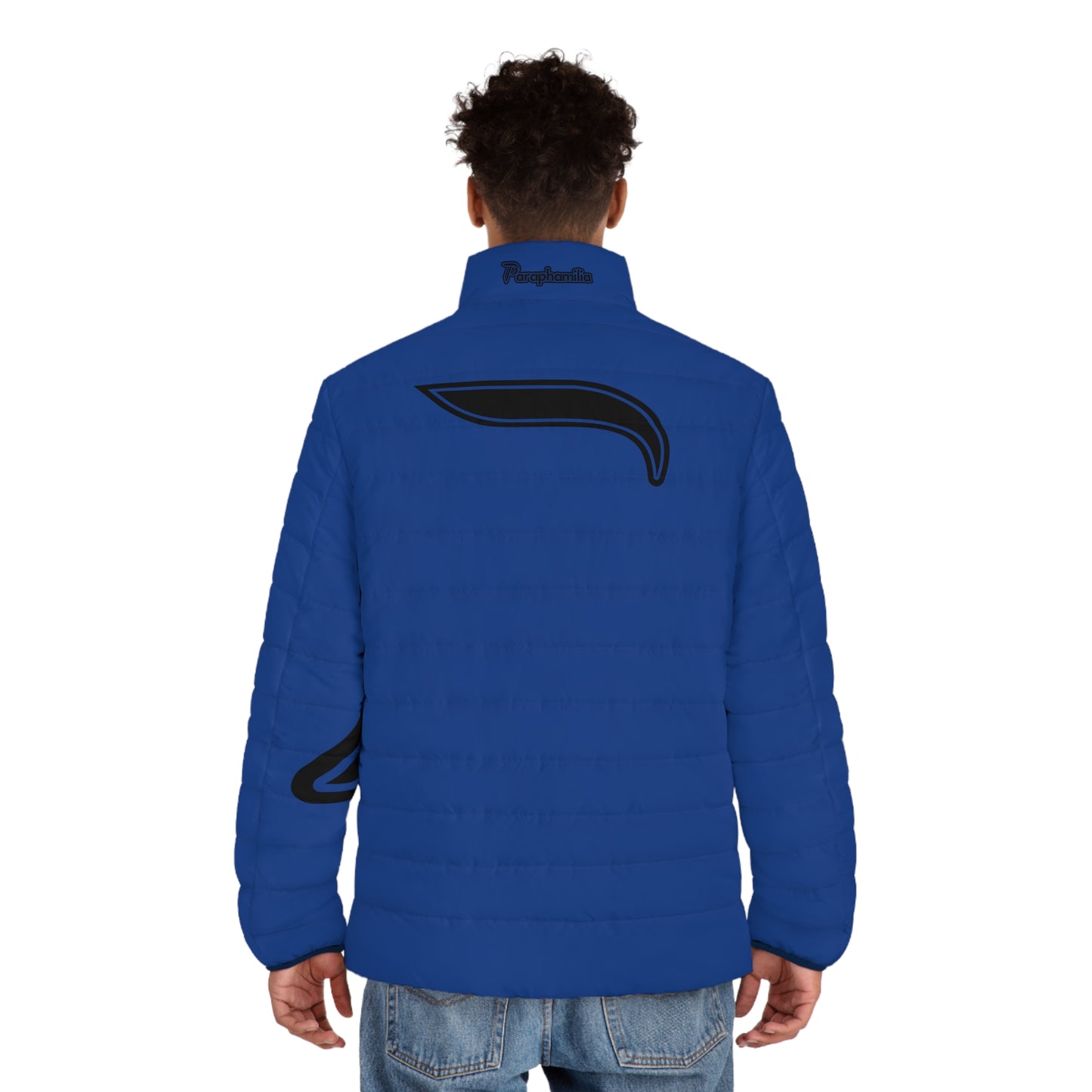 Men's Puffer Jacket - Blue/Black