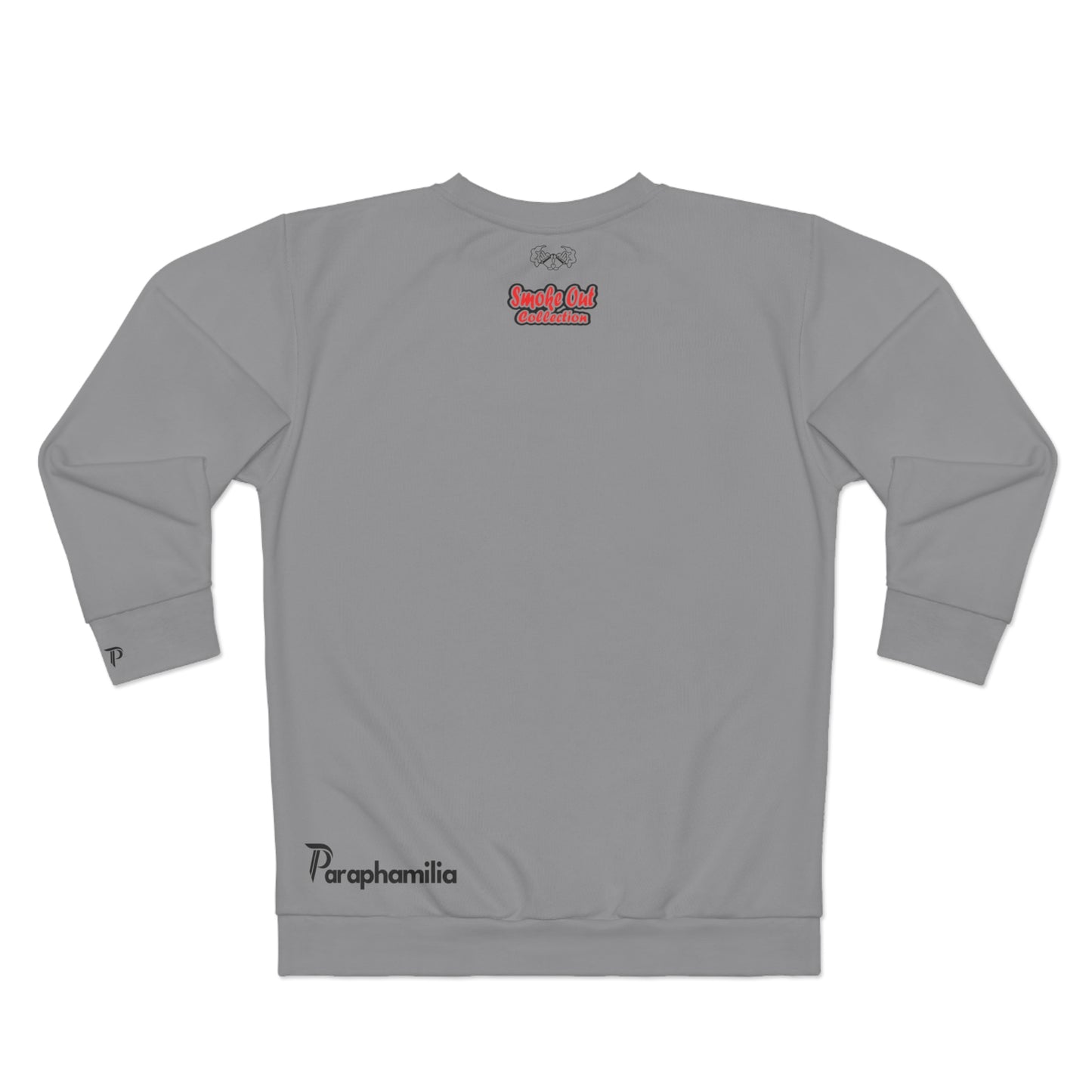 Men's Sweatshirt - Smoke Out Collection - Gray/Red