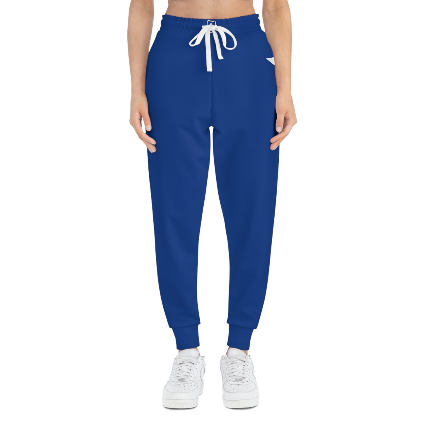 Men's Athletic Joggers Blue/White