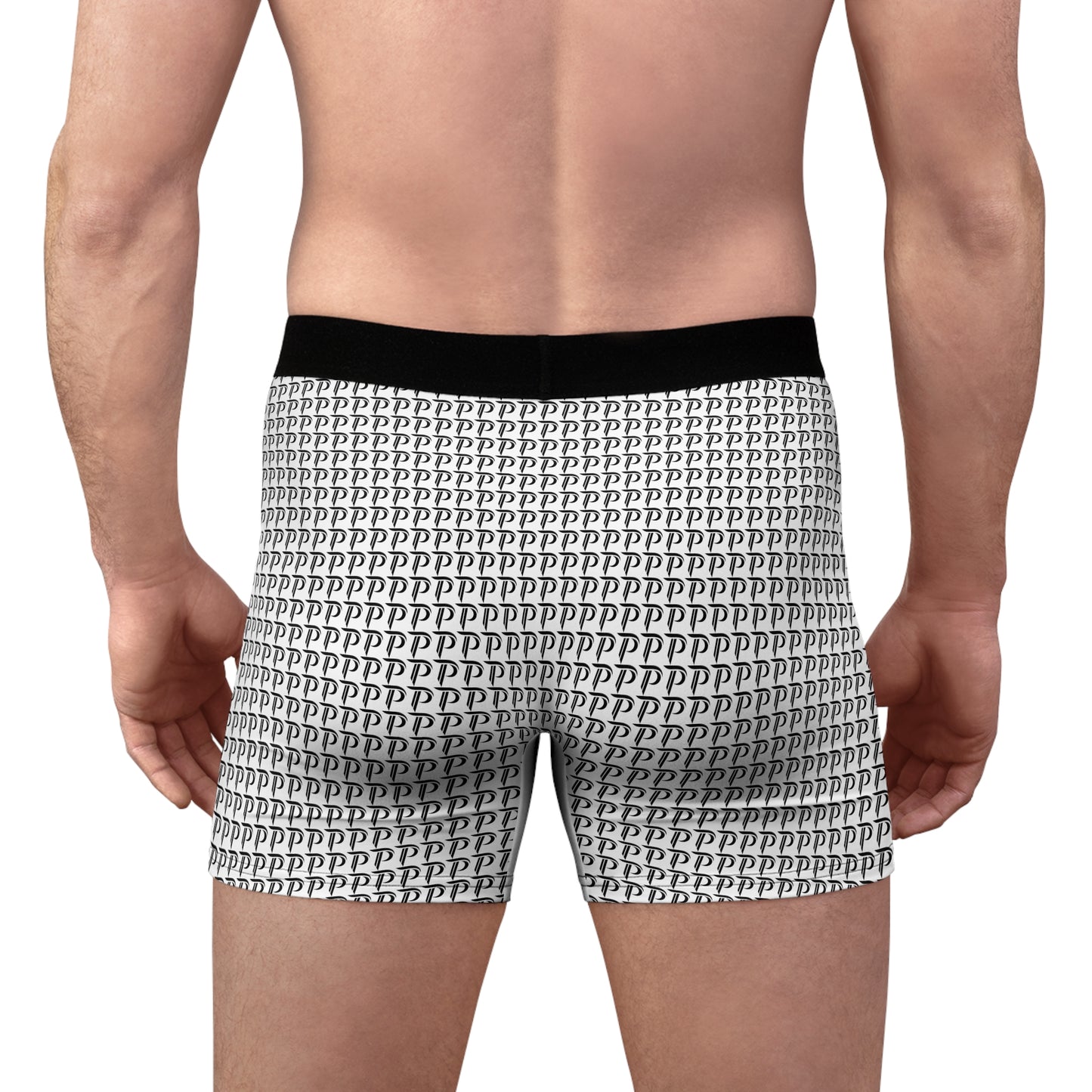 Men's Boxer Briefs White/Black