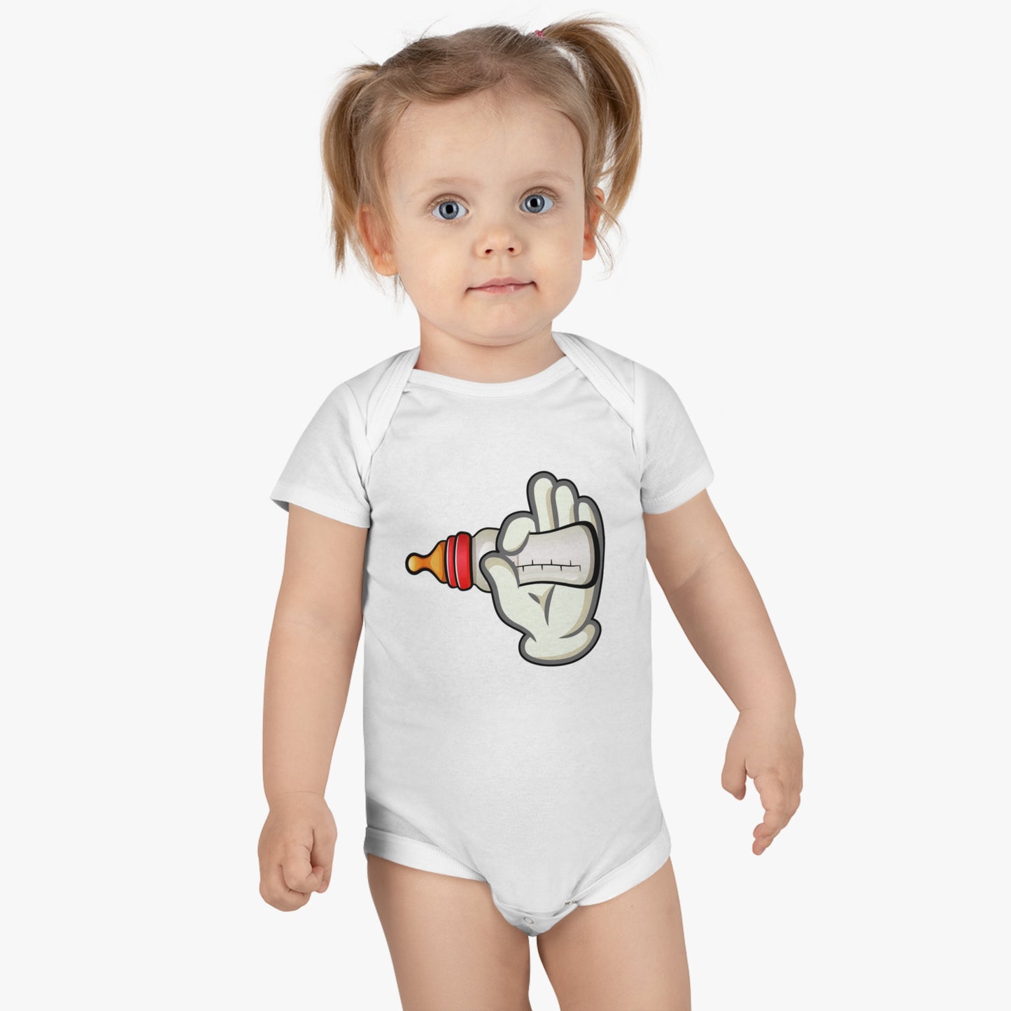 Onesie® Organic Baby Bodysuit - Bottles Up!