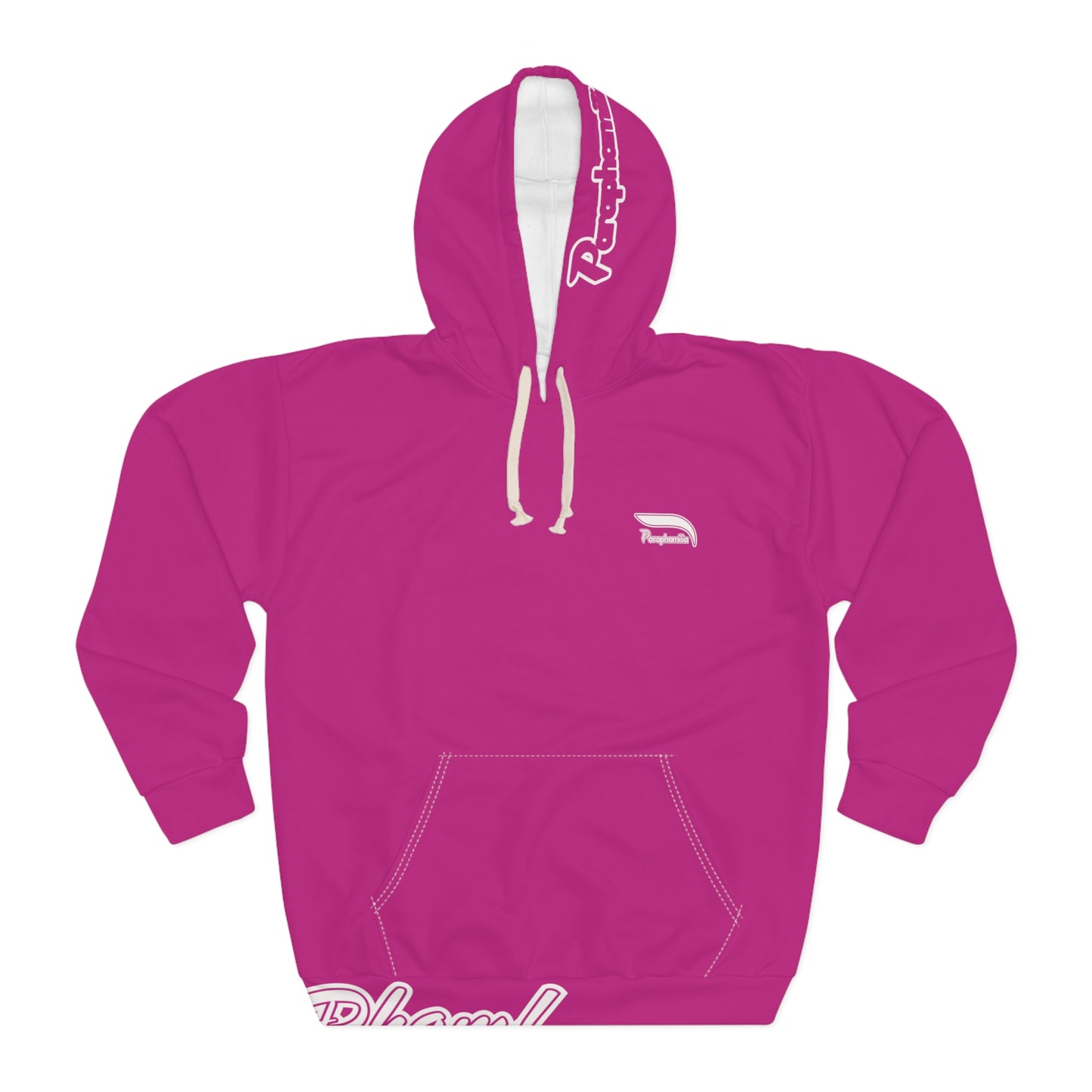 Pullover Hoodie - Pink/White