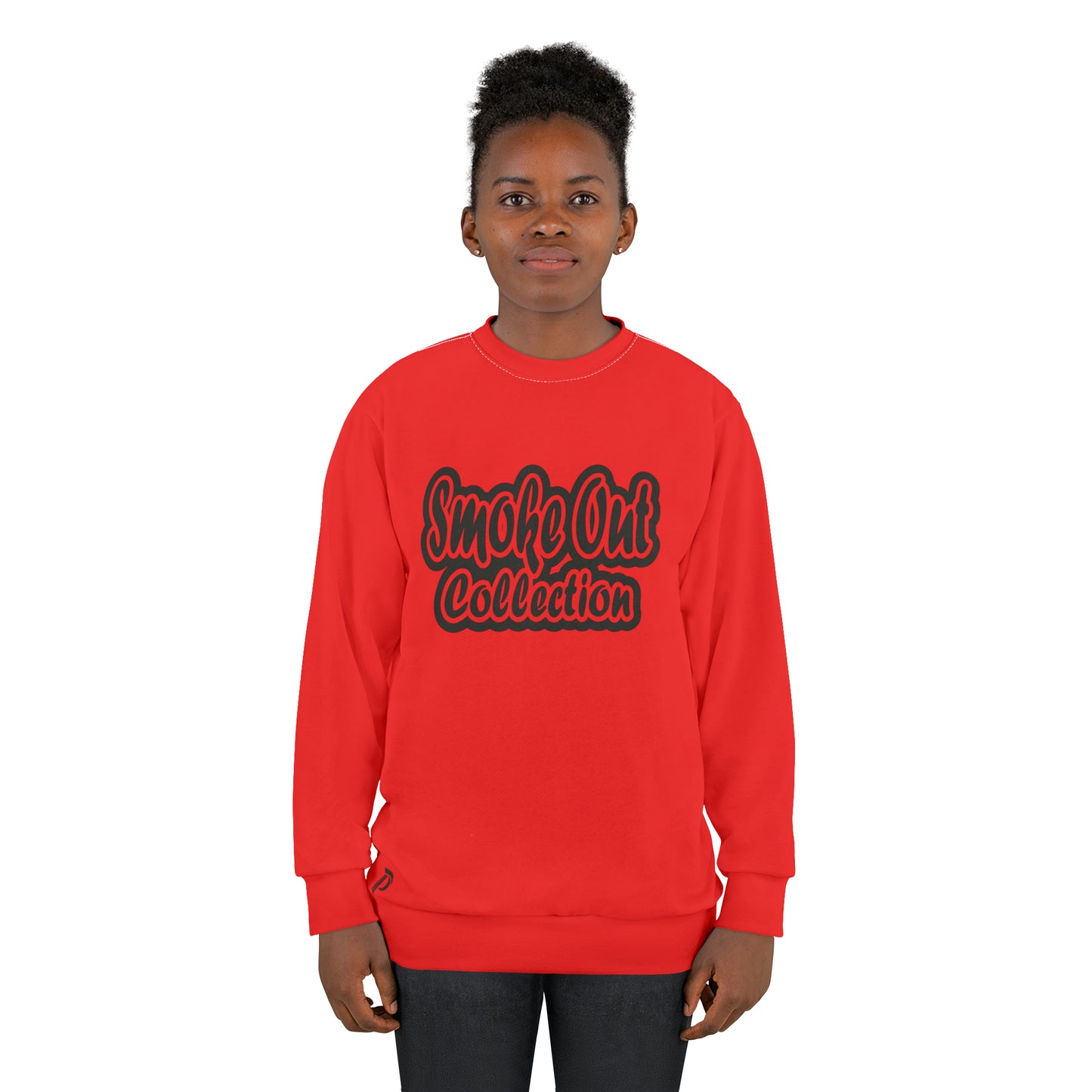 Men's Sweatshirt - Smoke Out Collection - Red/Black