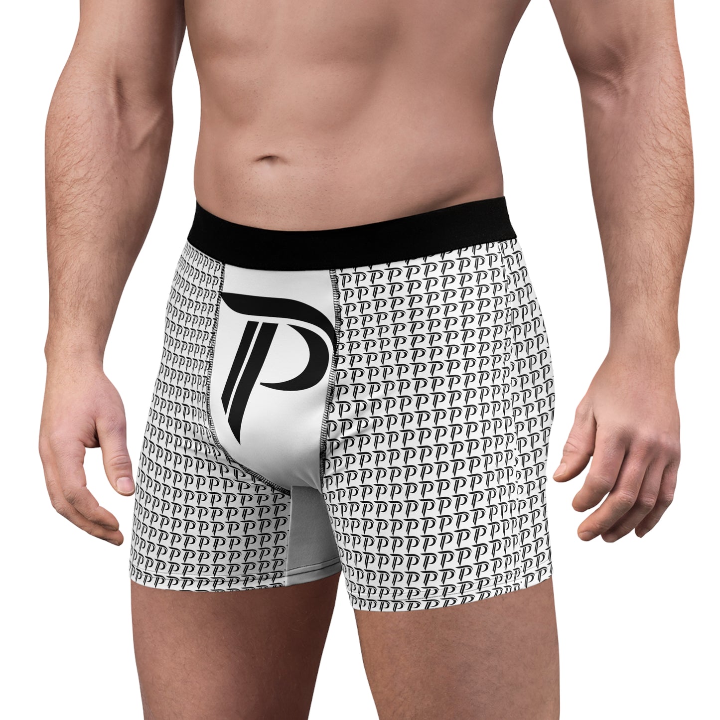 Men's Boxer Briefs White/Black