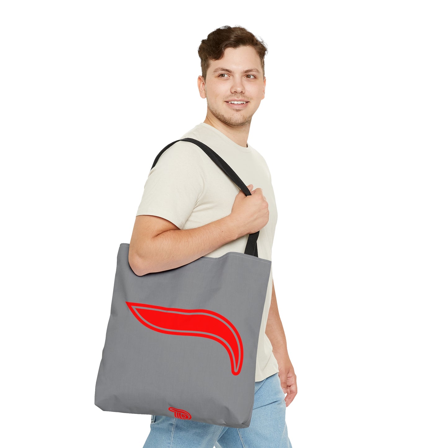 Tote Bag - Gray/Red