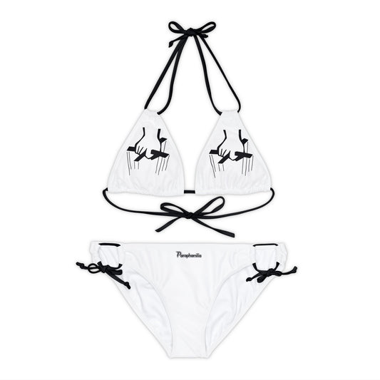 Strappy Bikini Set - white