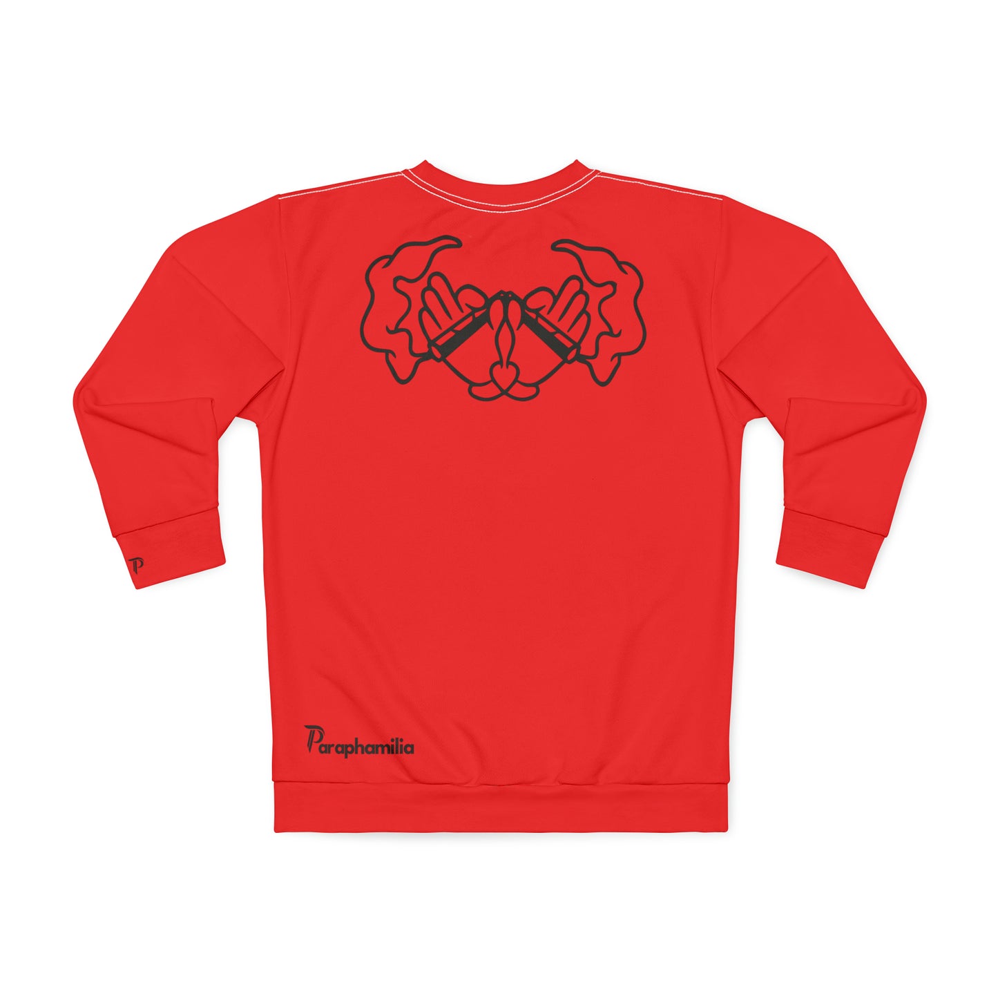 Men's Sweatshirt - Smoke Out Collection - Red/Black