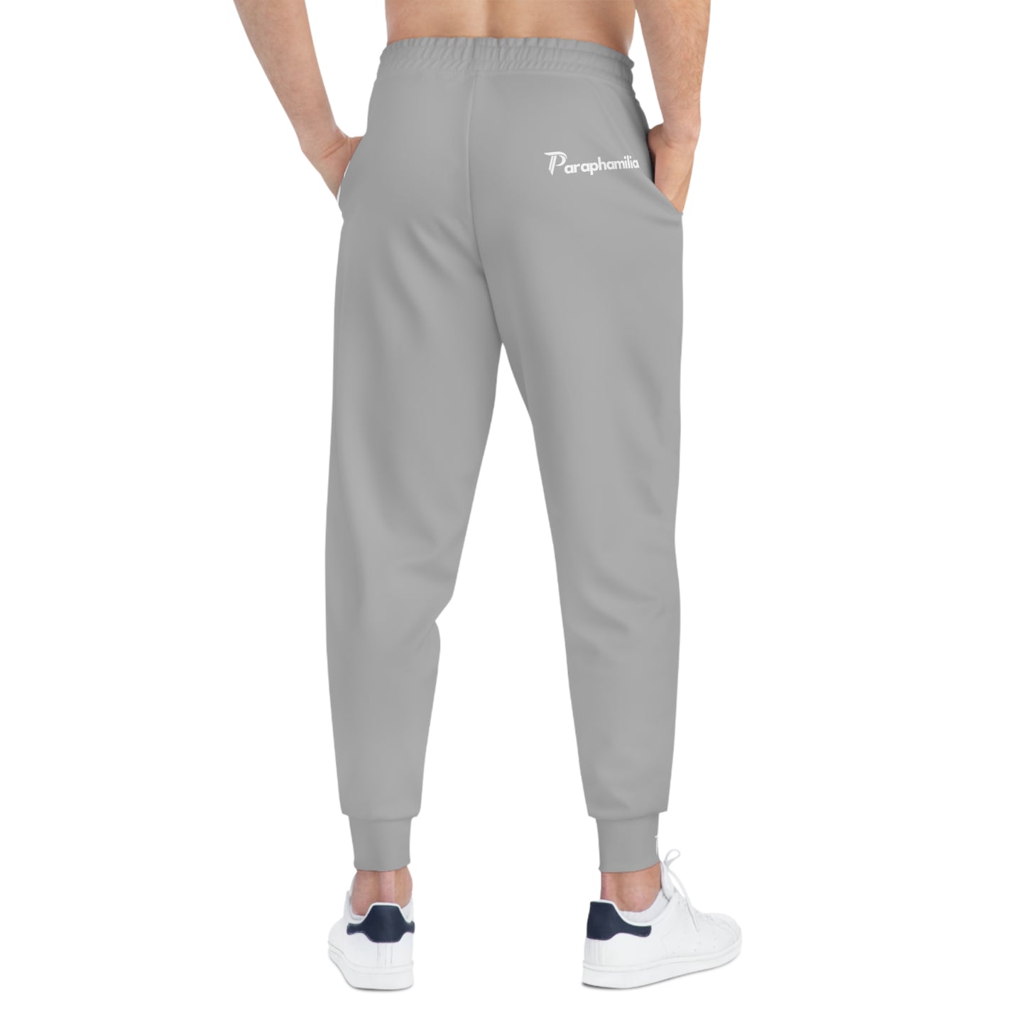 Men's Athletic Joggers Gray/White