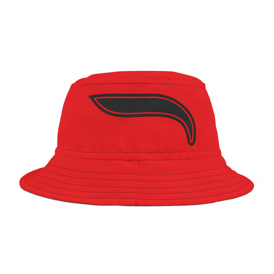 Bucket Hat - Red/Black