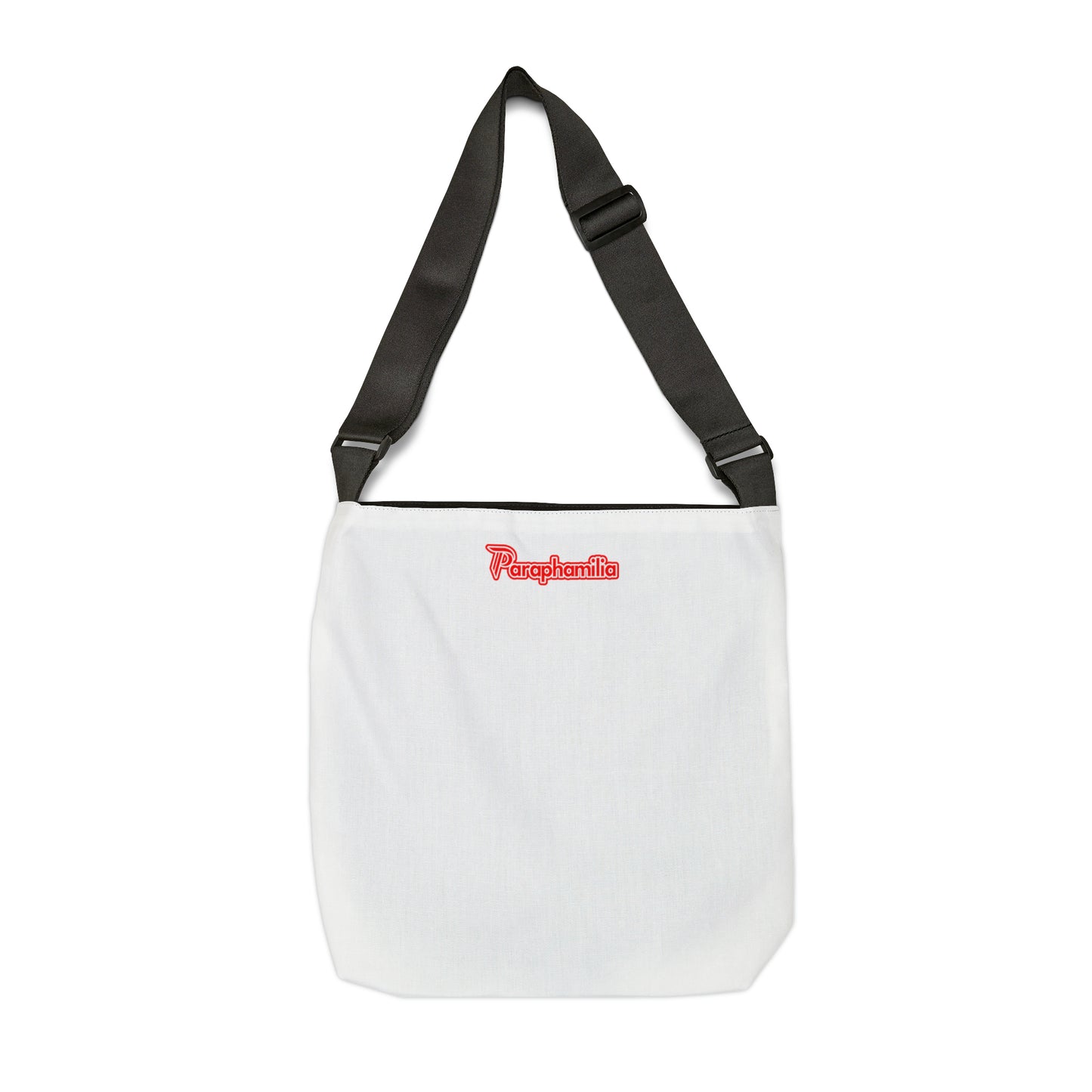 Adjustable Tote Bag - White/Red