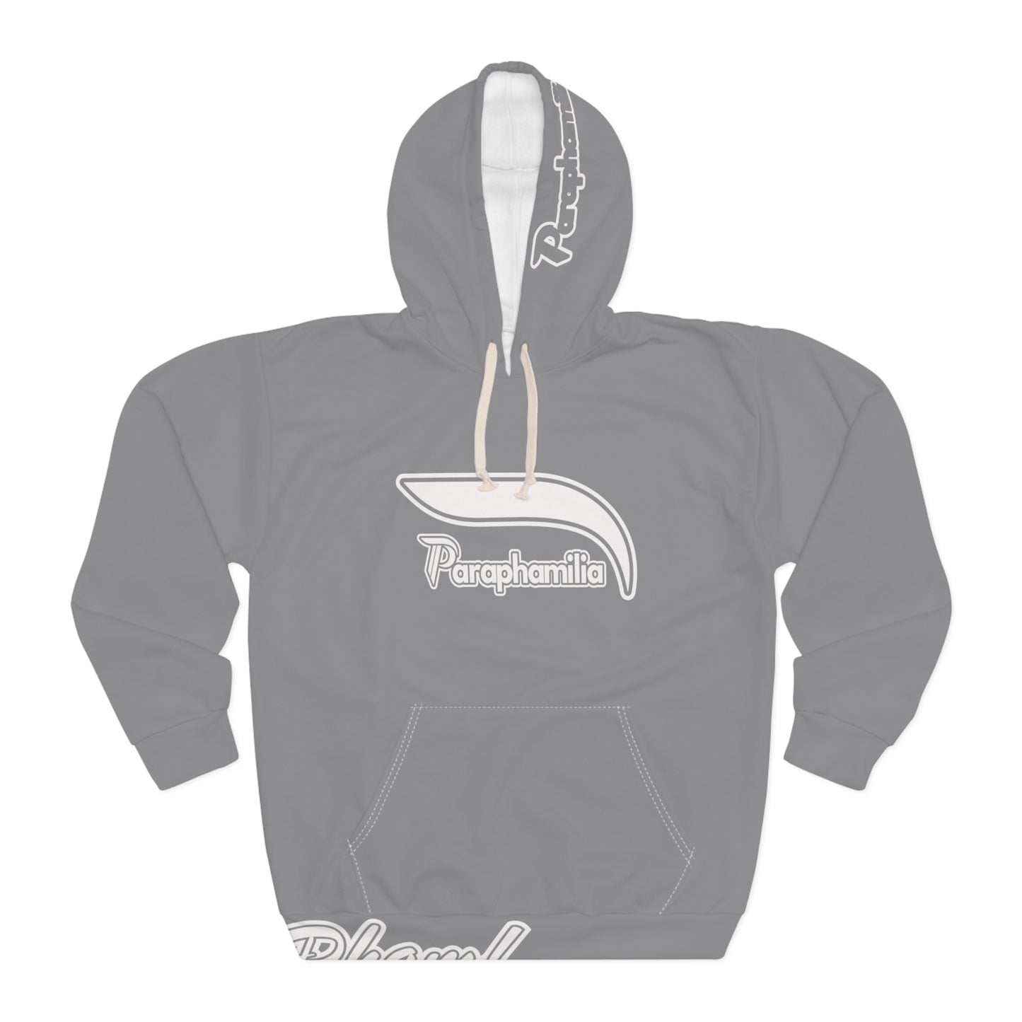 Pullover Hoodie - Gray / White