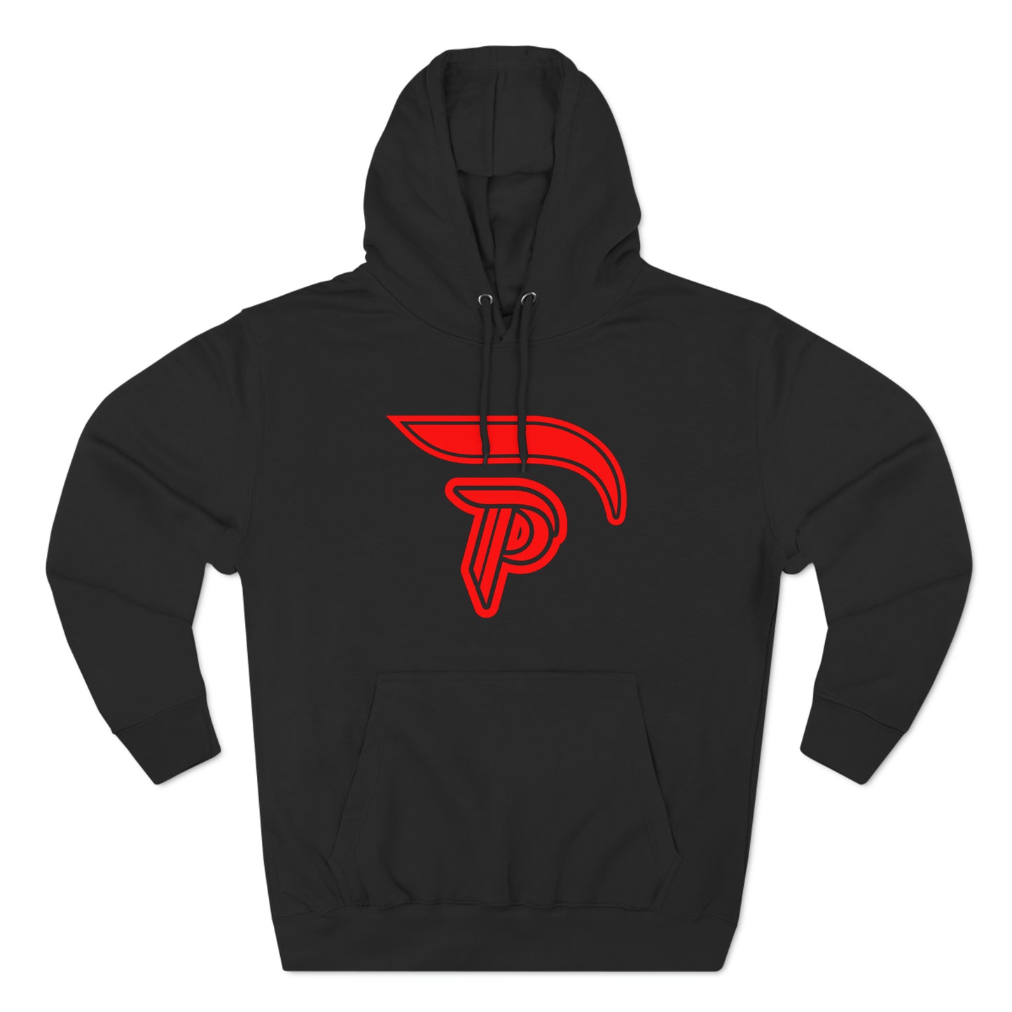 Fleece Hoodie - Black/Red