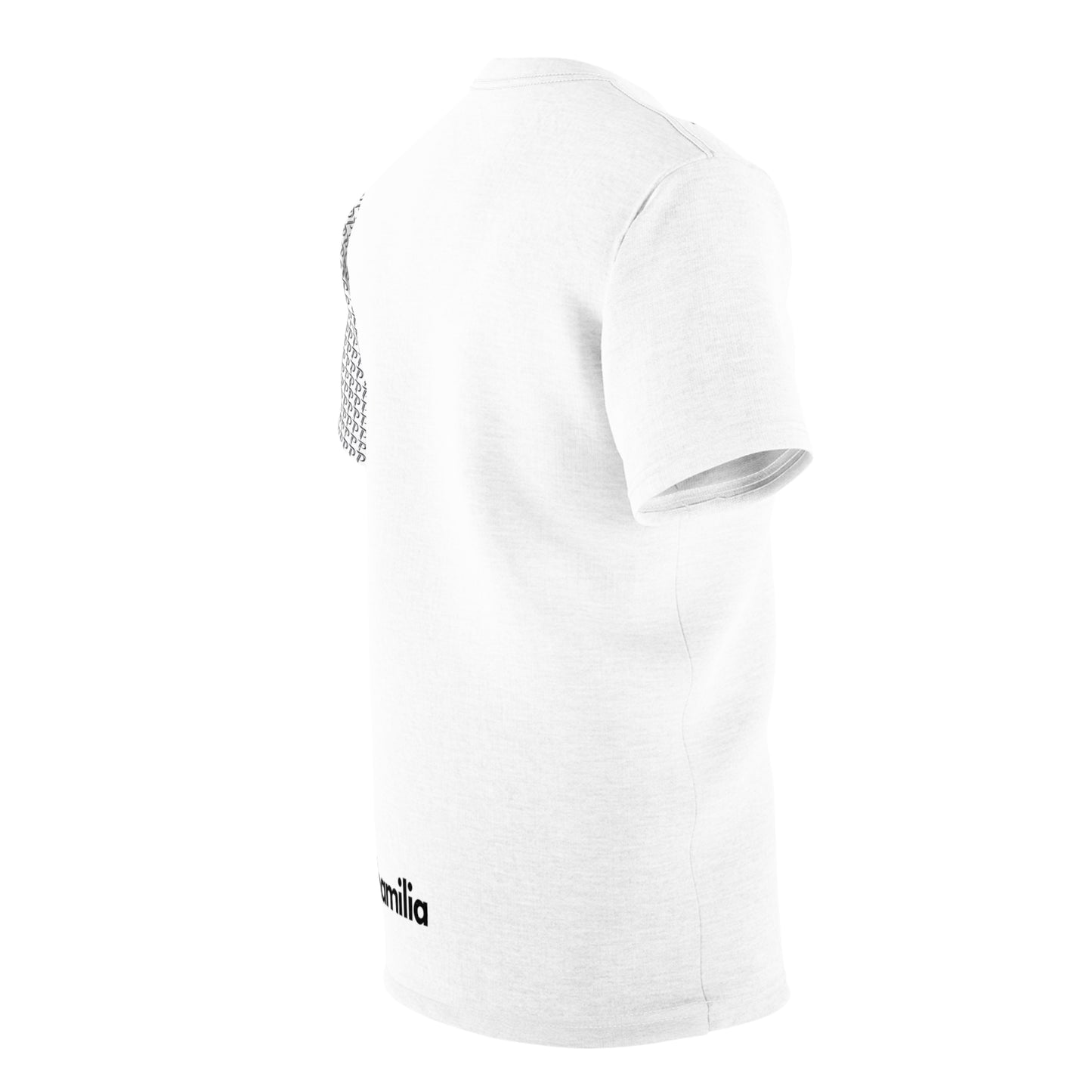 P print sleeve Tee - White/Black