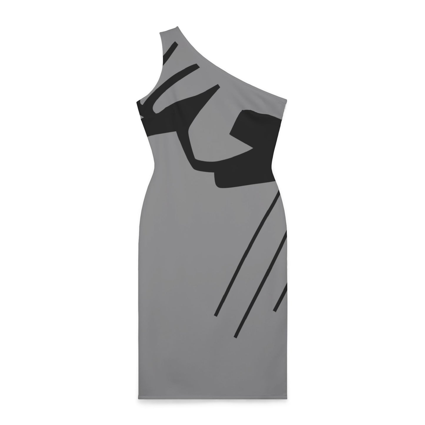 Shoulder Dress - Gray