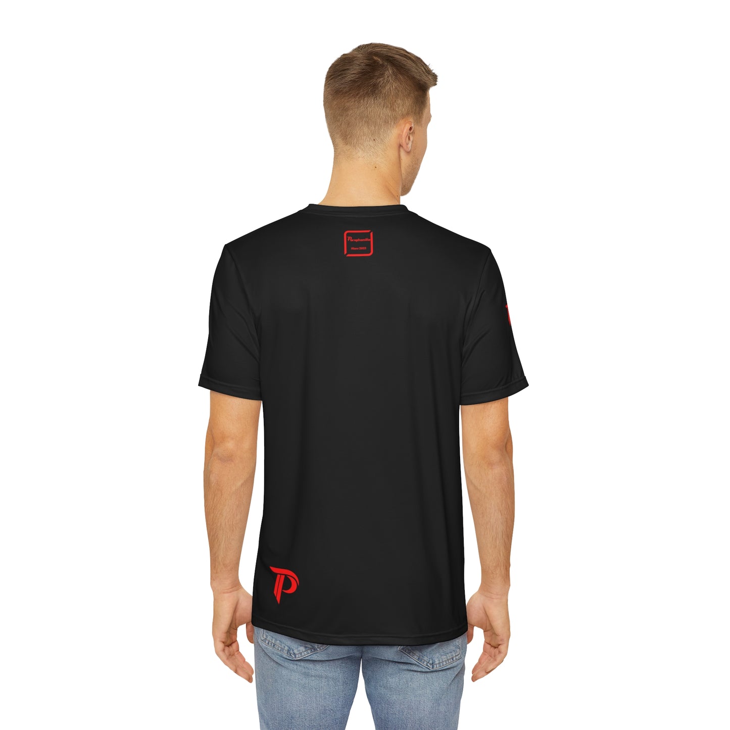 Men's Polyester Tee Smoke Out Edition  - Black/Red