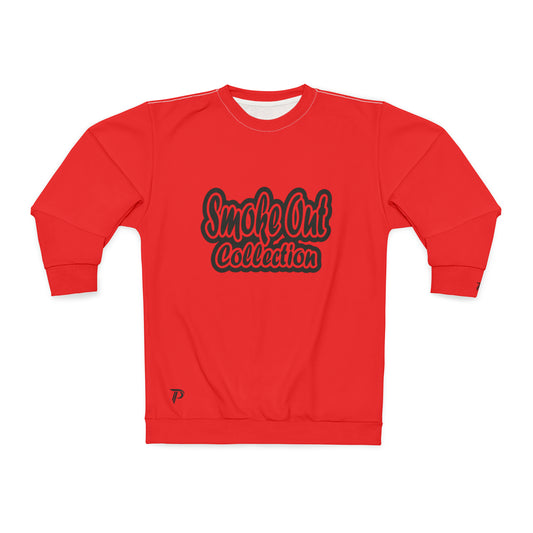 Men's Sweatshirt - Smoke Out Collection - Red/Black