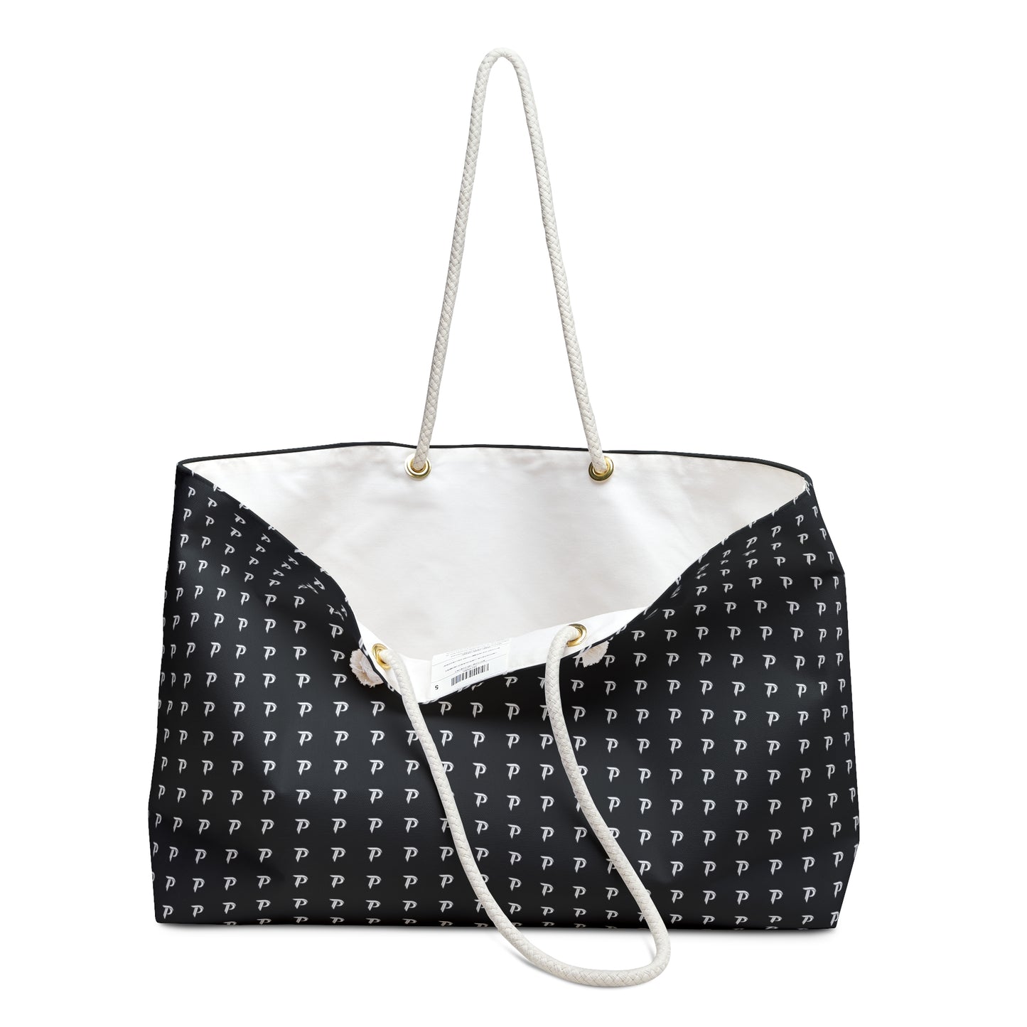 Weekender Bag - P print Black/White