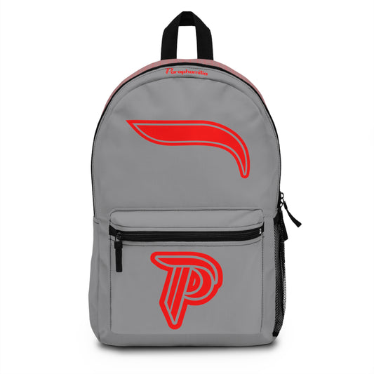 Backpack - Gray/Red