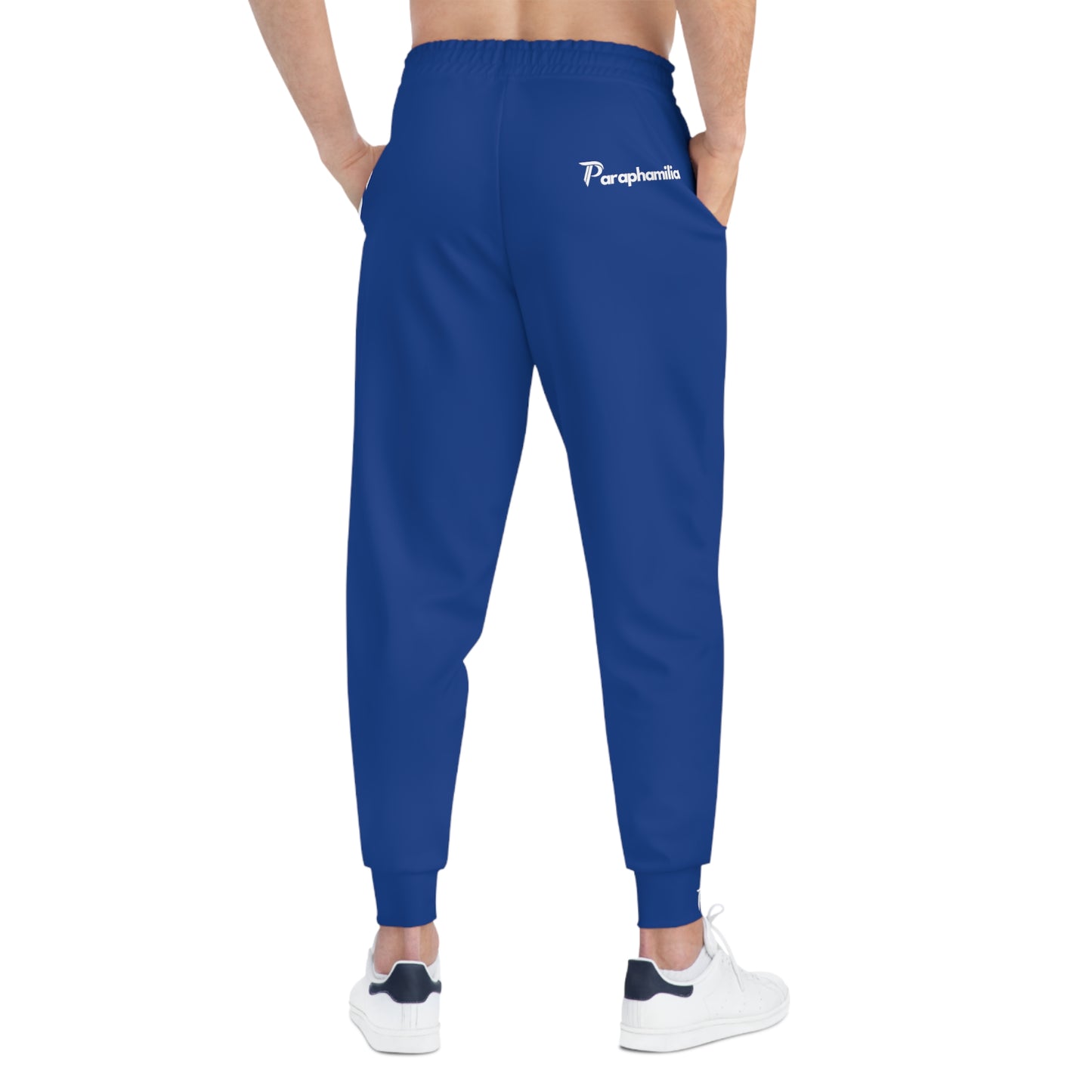 Men's Athletic Joggers Blue/White