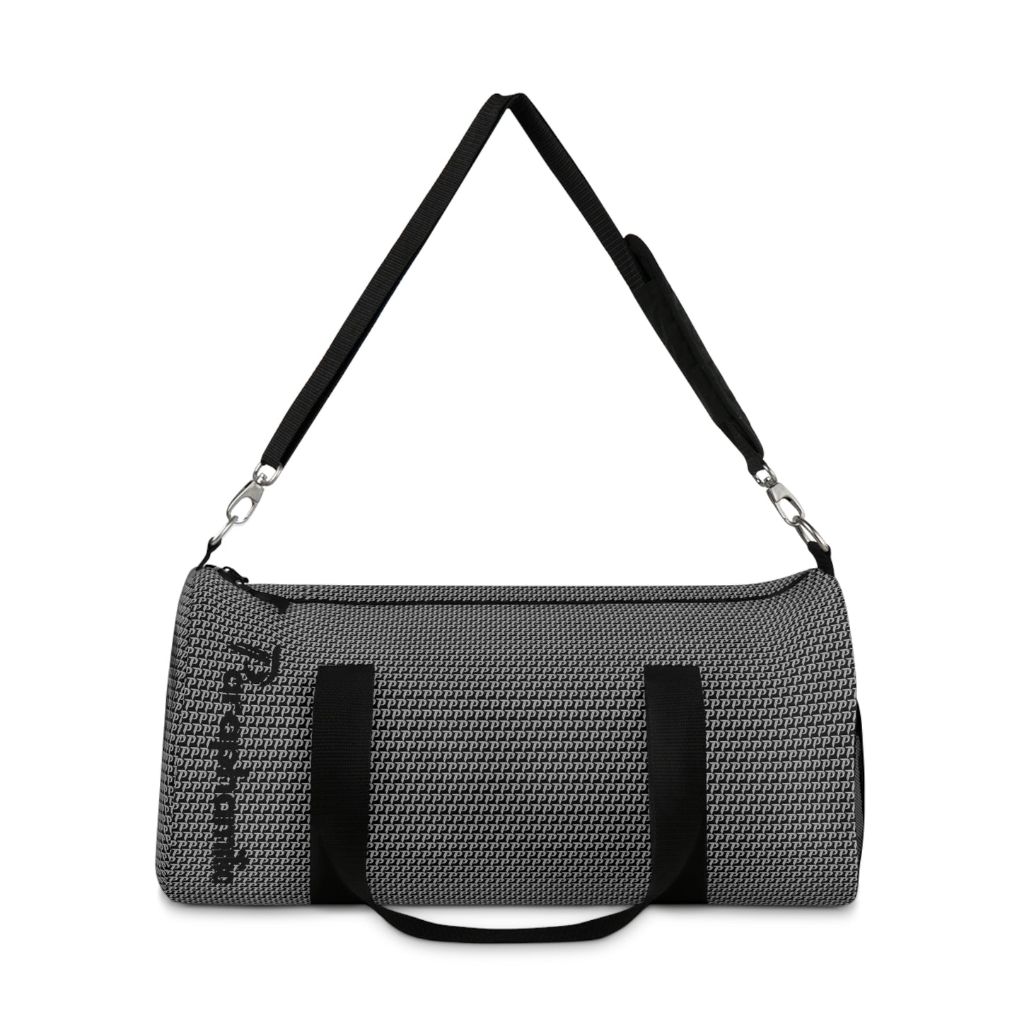 P print Duffel bag - Black/Gray