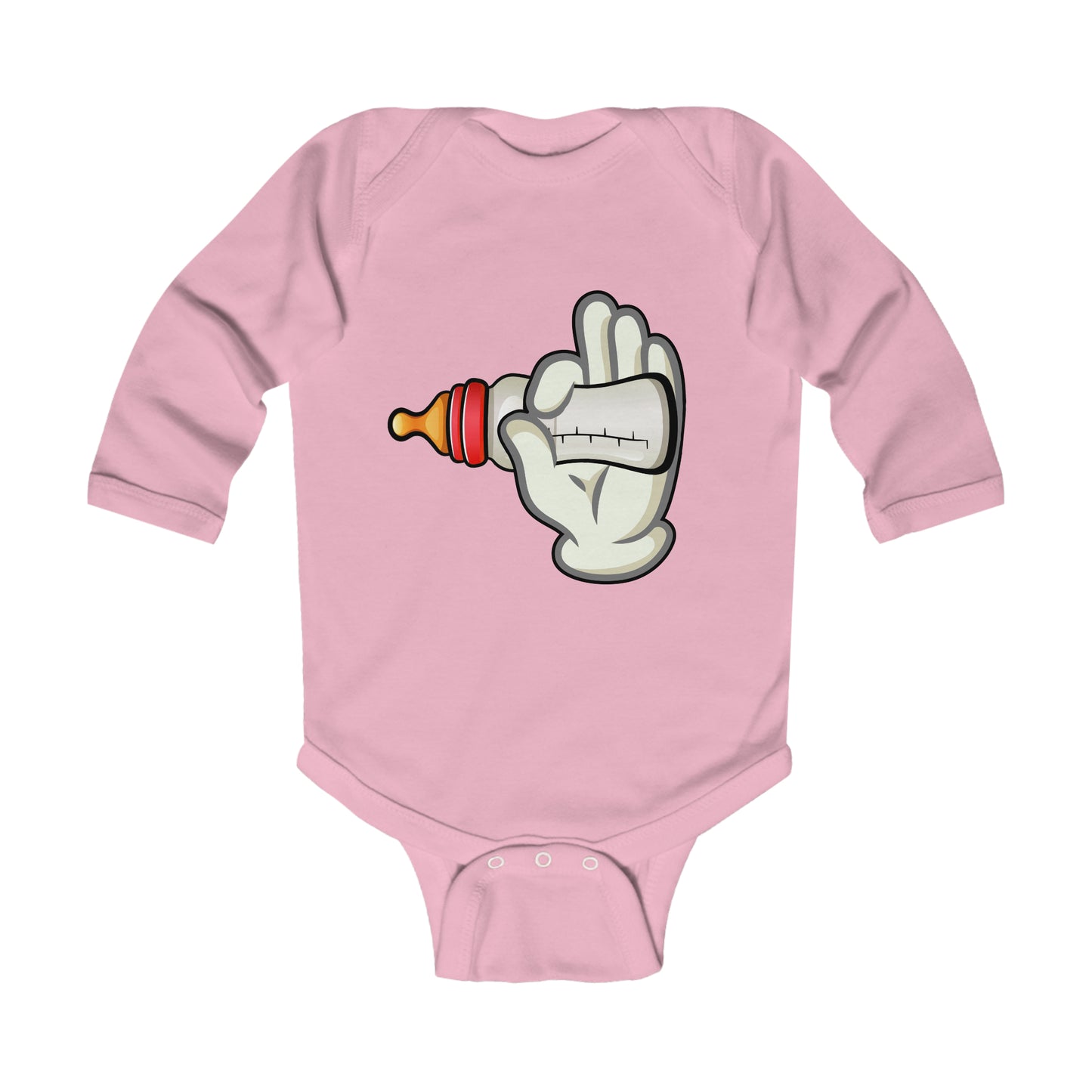 Infant Long Sleeve Bodysuit - Bottles up