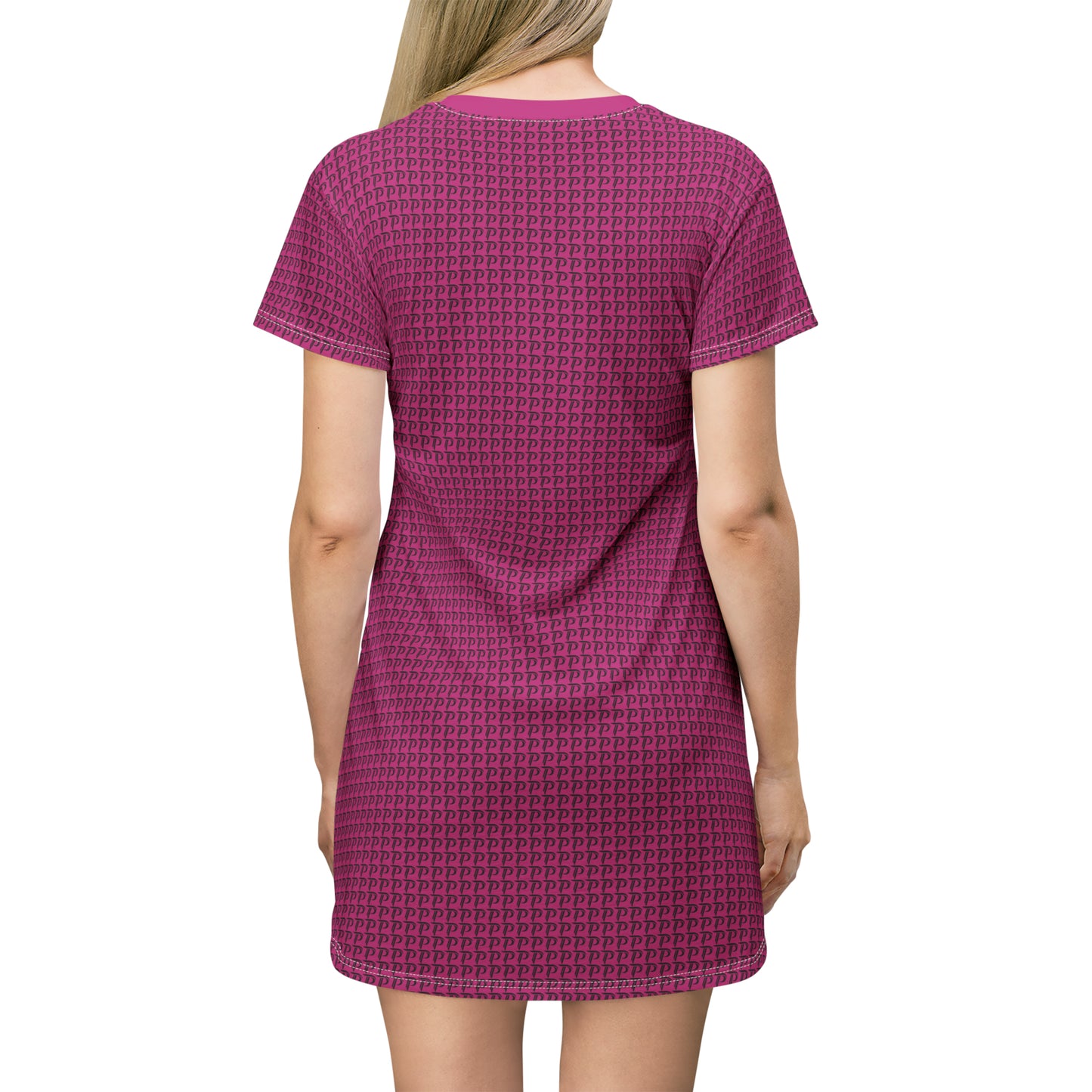 T-Shirt Dress P print - Pink/Black