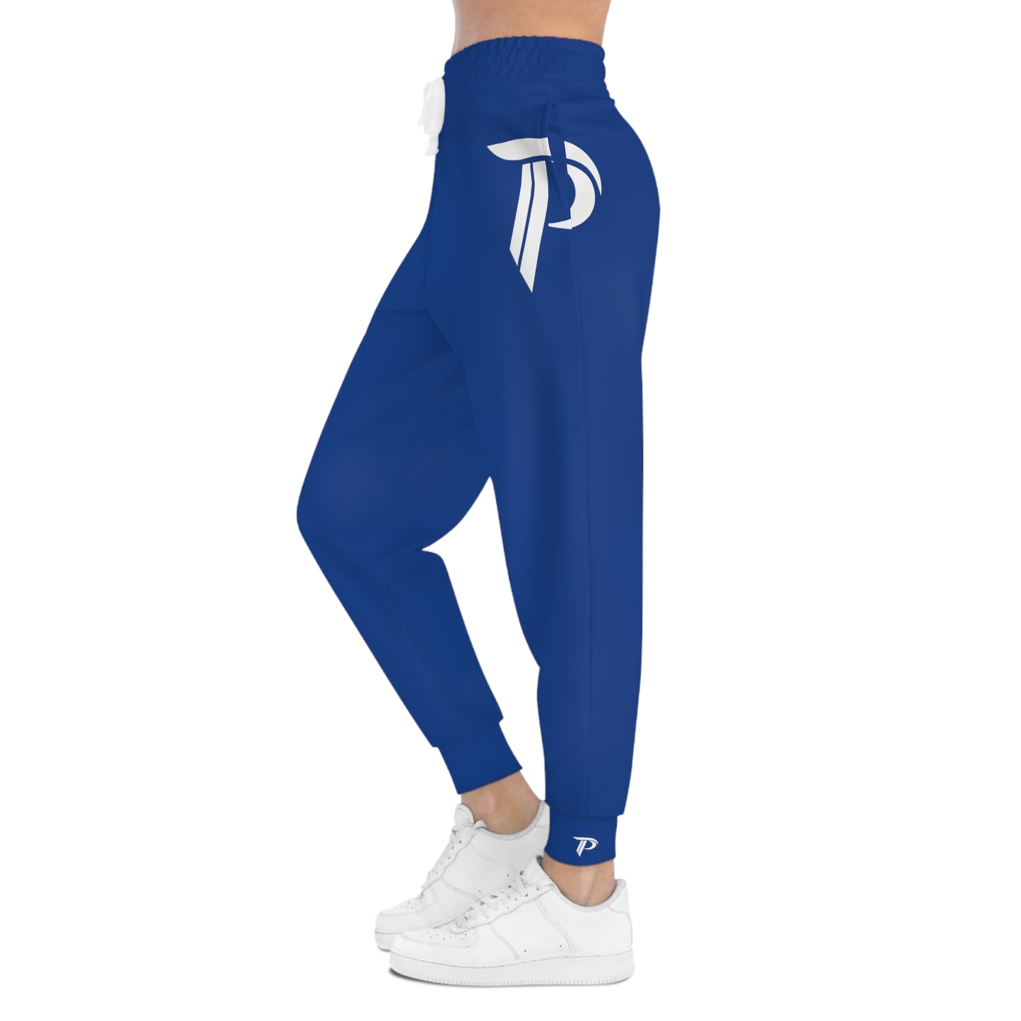 Men's Athletic Joggers Blue/White