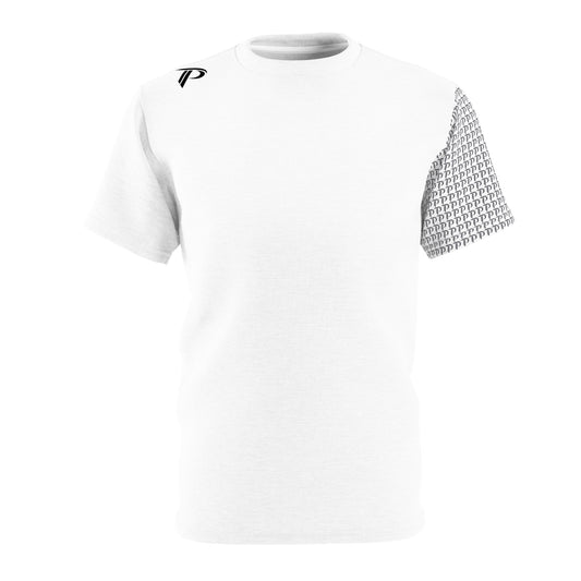 P print sleeve Tee - White/Black