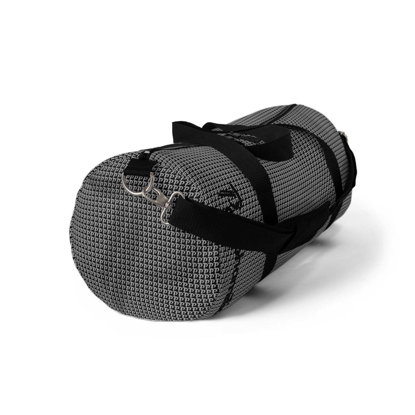 P print Duffel bag - Black/Gray