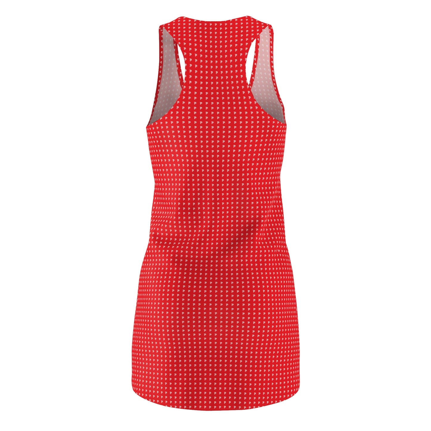 Women's Cut & Sew Racerback Dress - Red/White