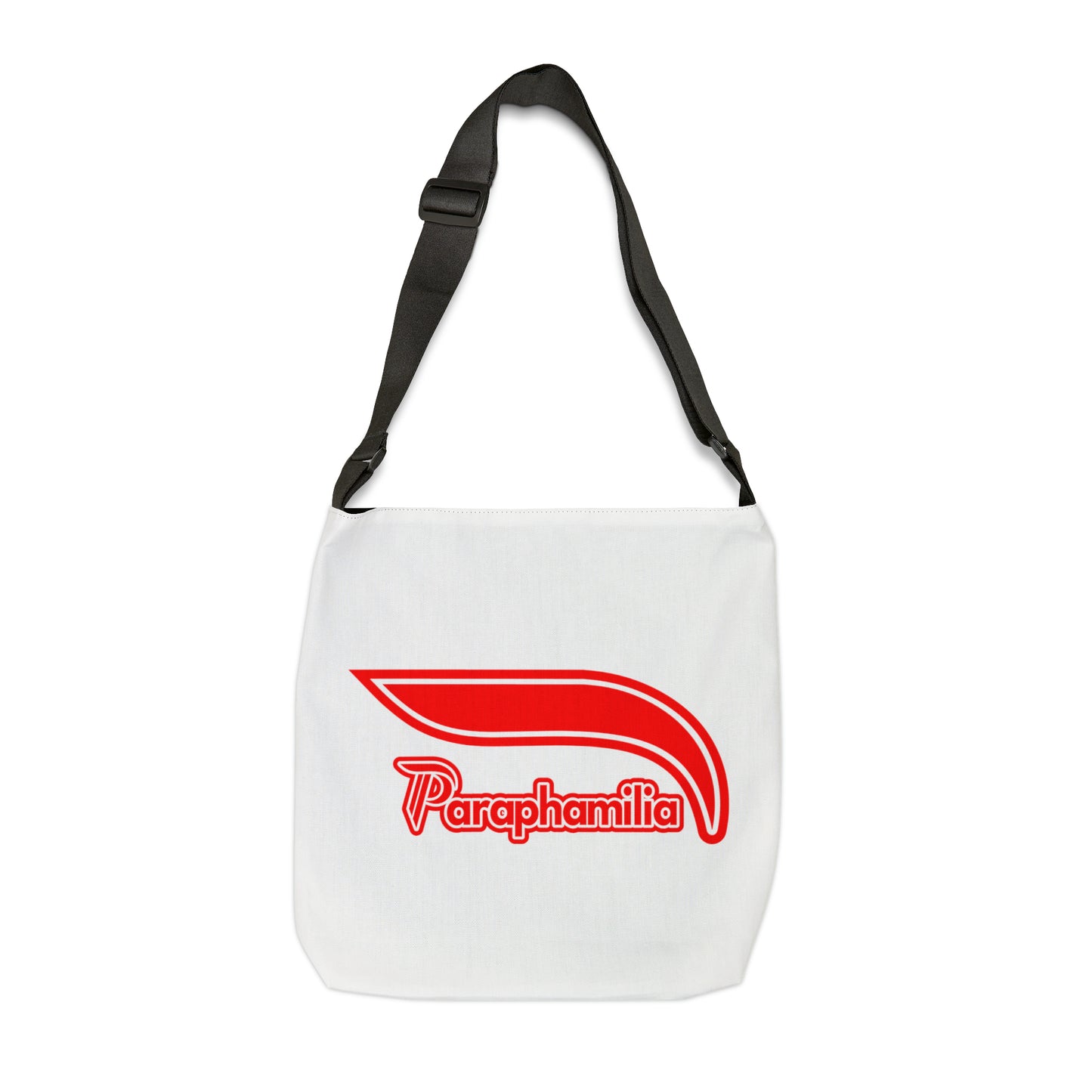 Adjustable Tote Bag - White/Red