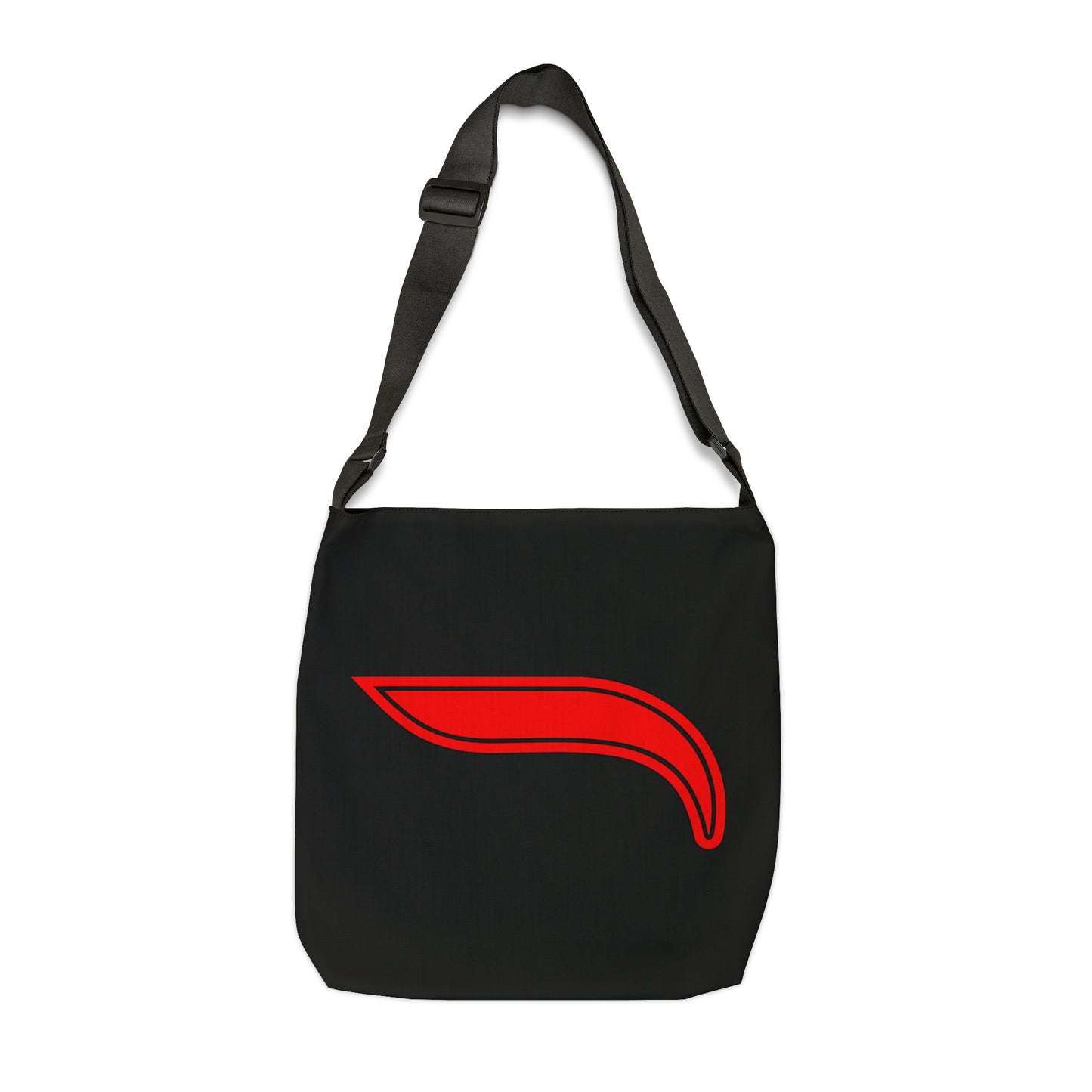 Adjustable Tote Bag - Black/Red