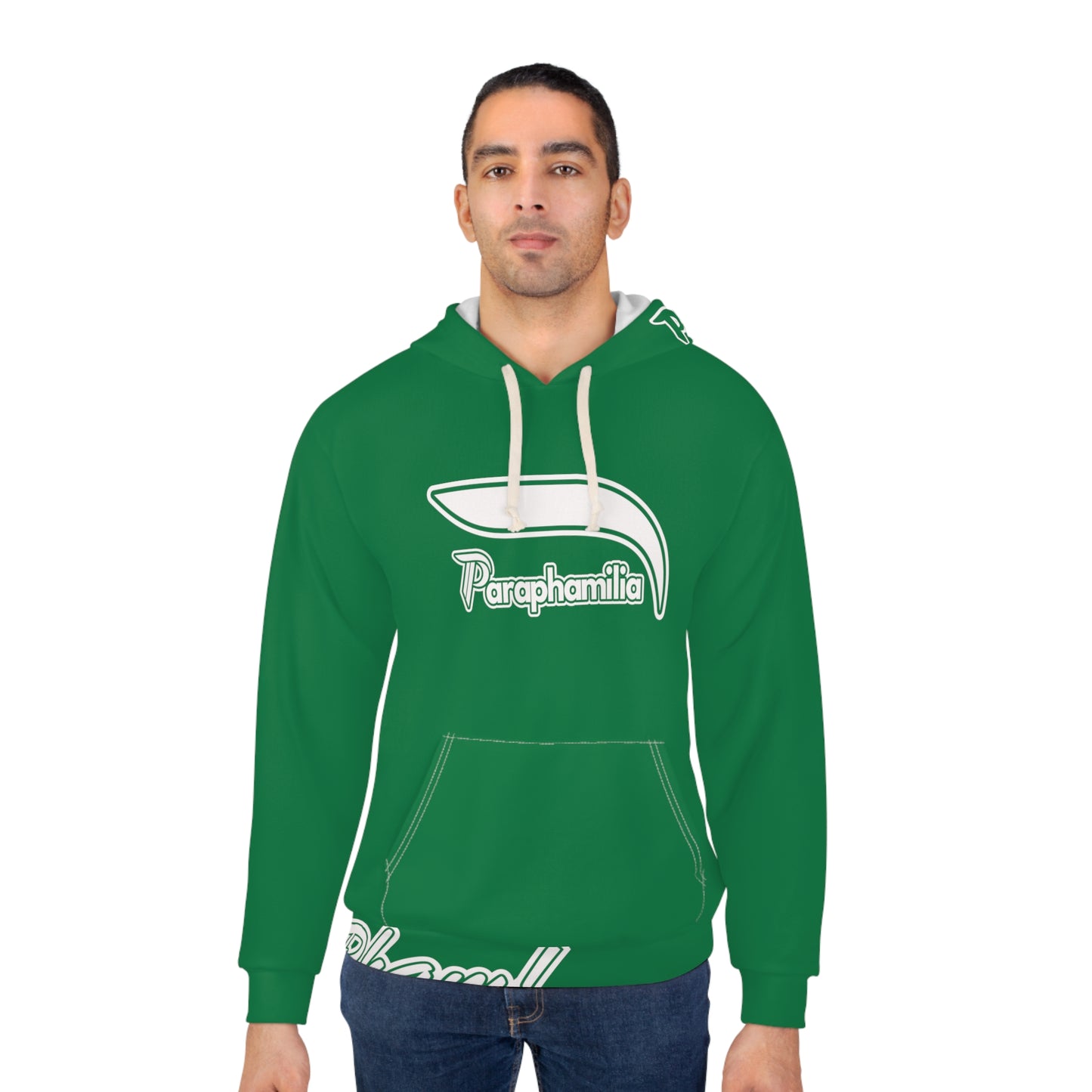 Pullover Hoodie - Green / White