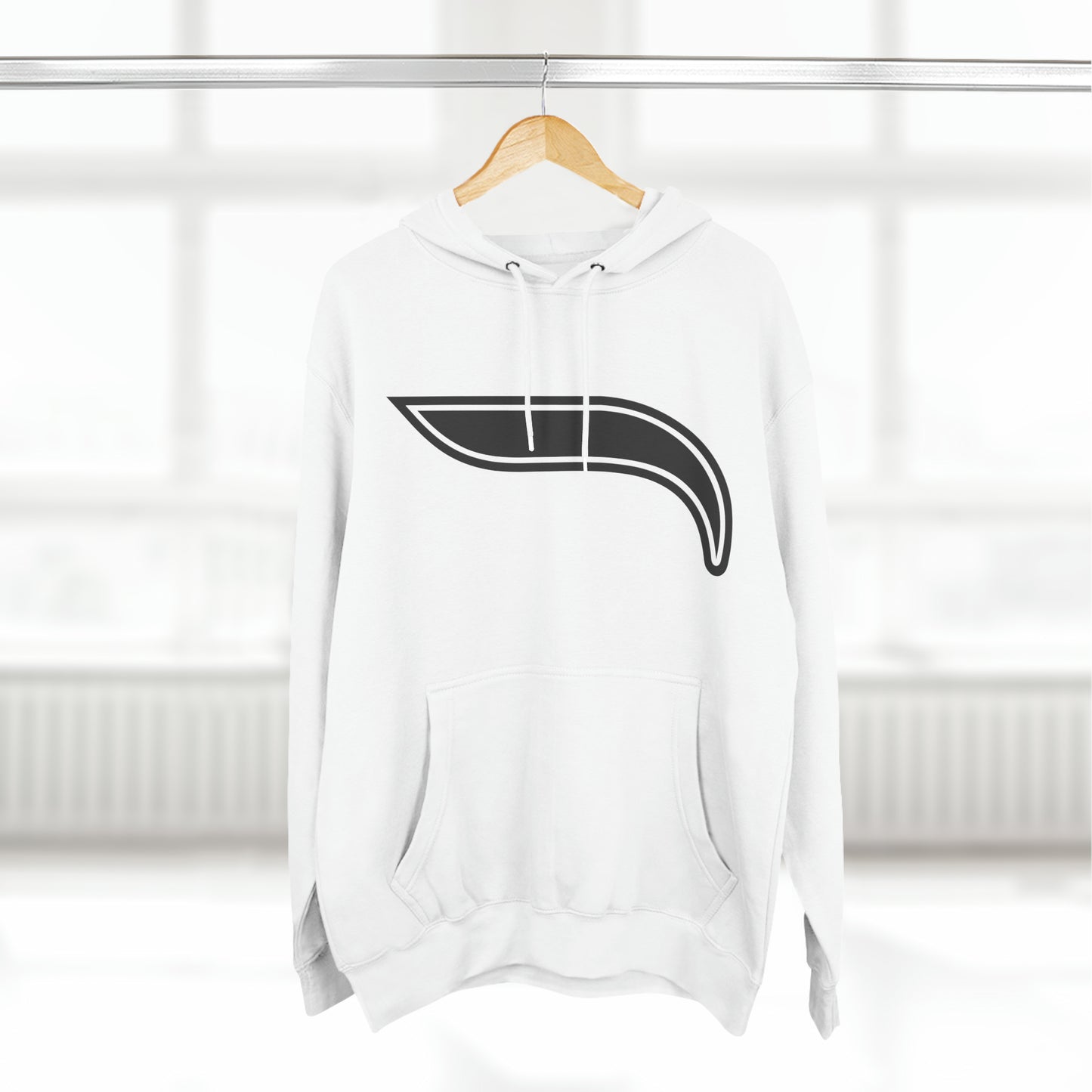 Three-Panel Fleece Hoodie