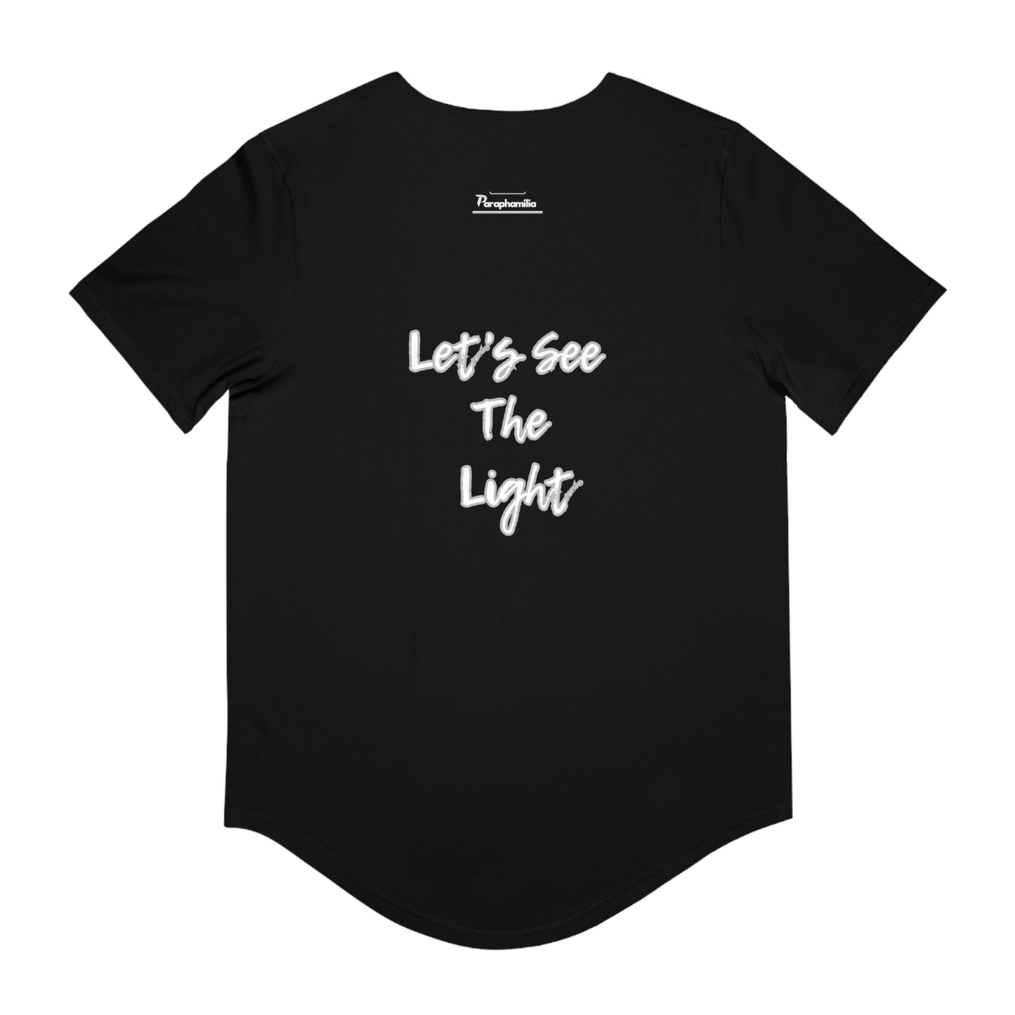 Men's Jersey Curved Hem Tee - Let's See The Light