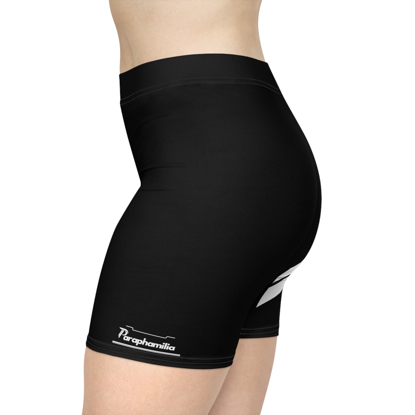 Women's Biker Shorts - Black / White