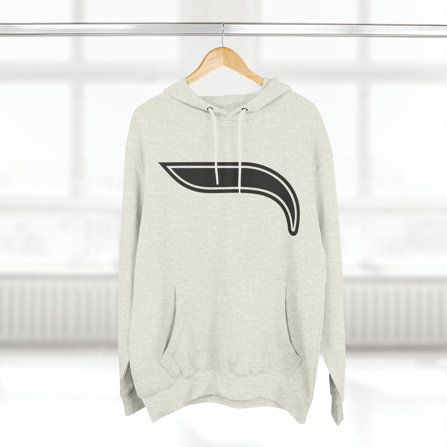 Three-Panel Fleece Hoodie