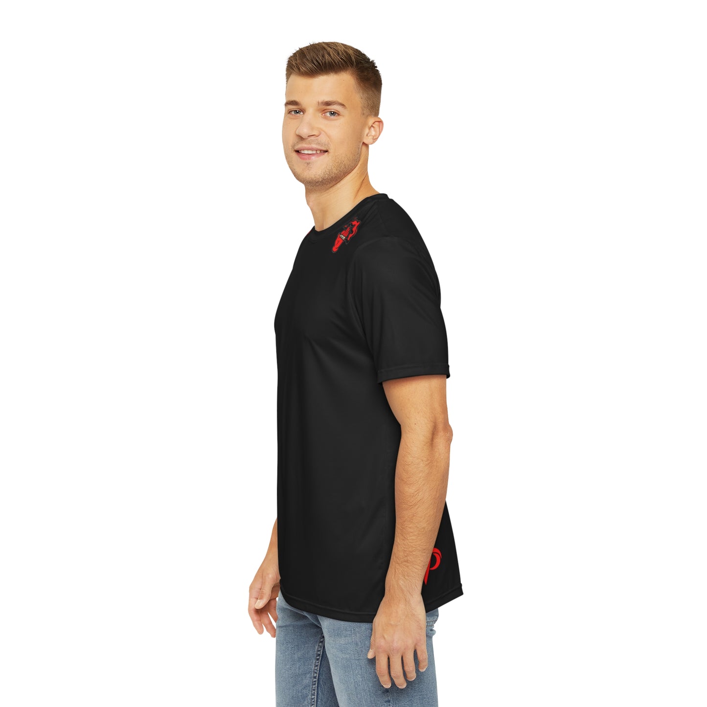 Men's Polyester Tee Smoke Out Edition  - Black/Red