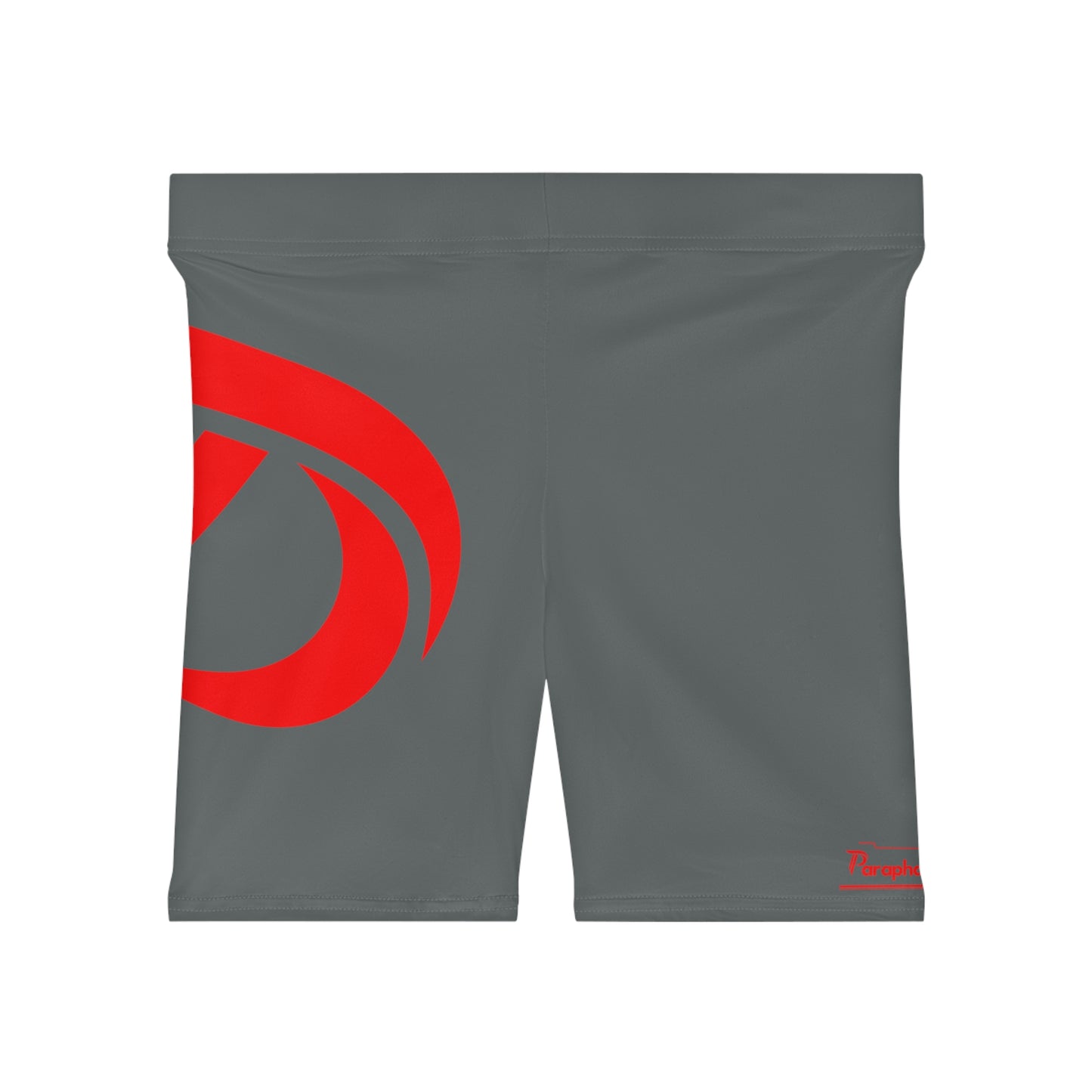 Women's Biker Shorts - Gray / Red