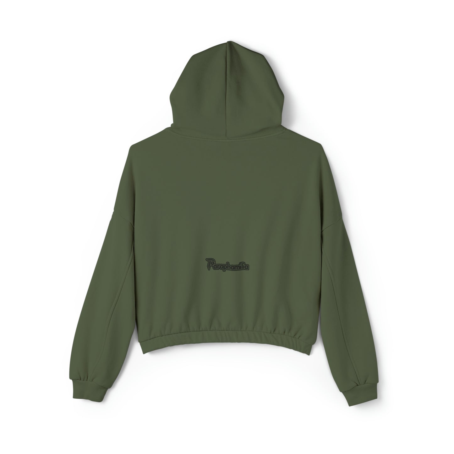 Women's Cinched Bottom Hoodie - Green/Black