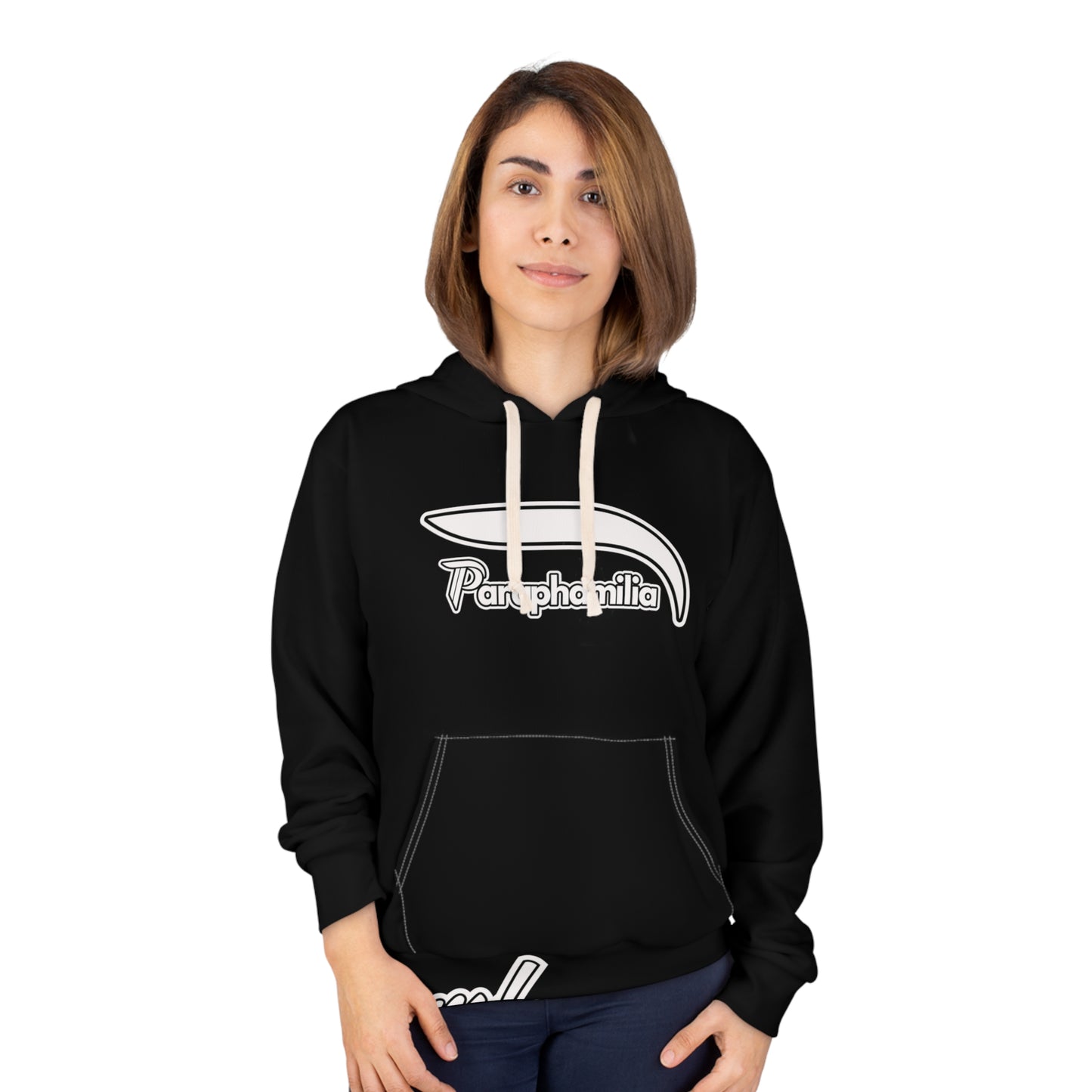 Pullover Hoodie - Black / White