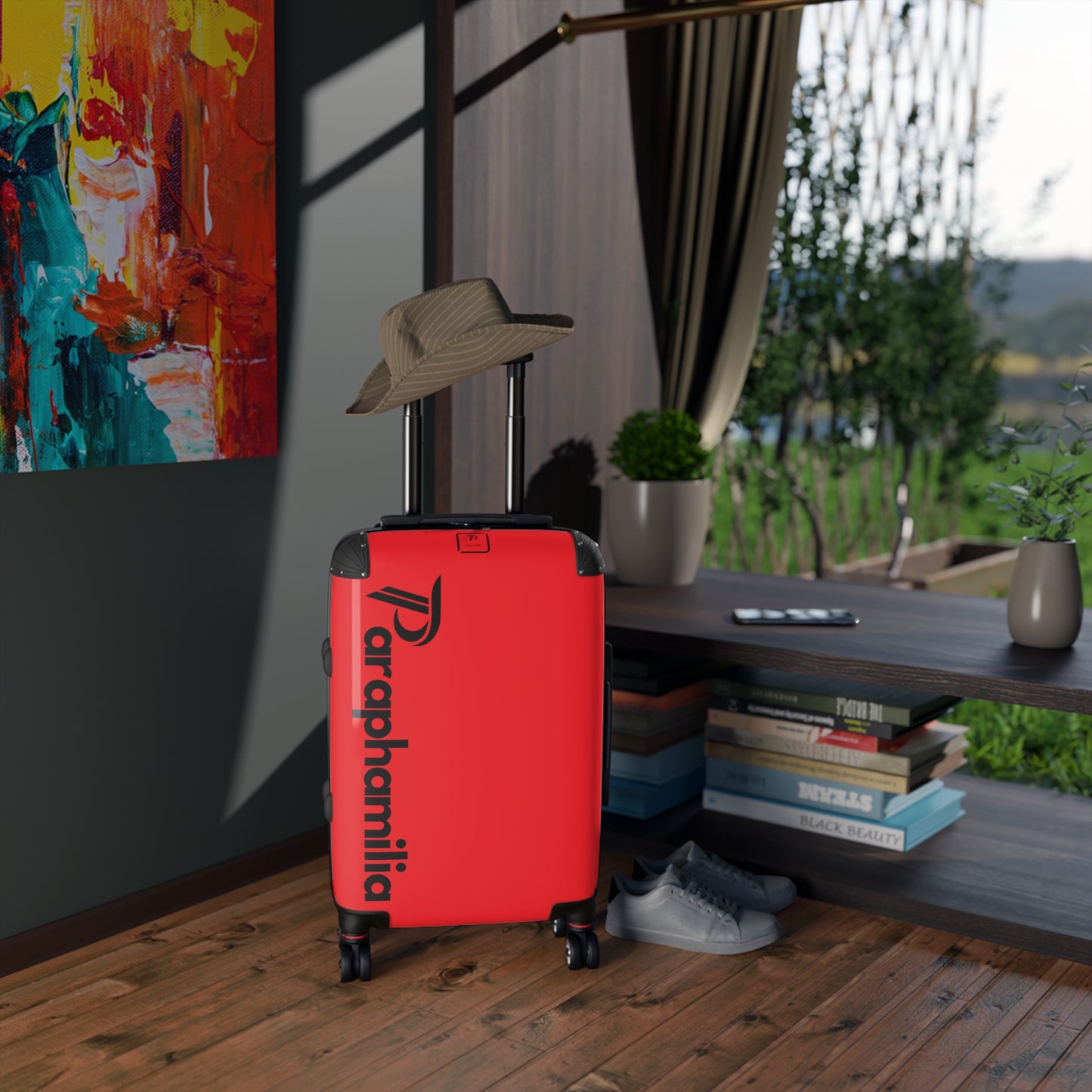 Suitcase small - Red/Black